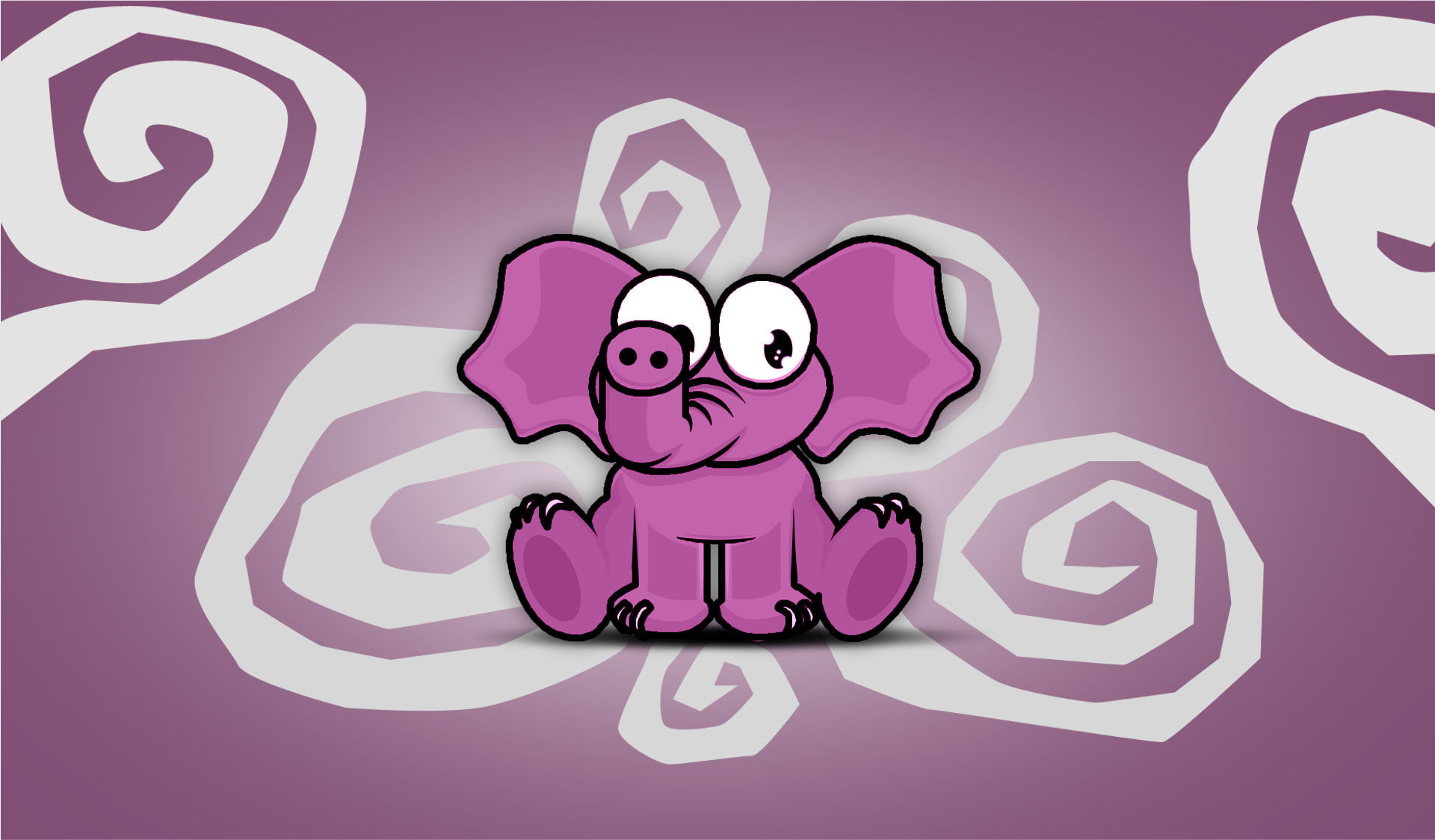 spirale, pink, elefant, 1080P, elephant, rosa, HD Wallpaper