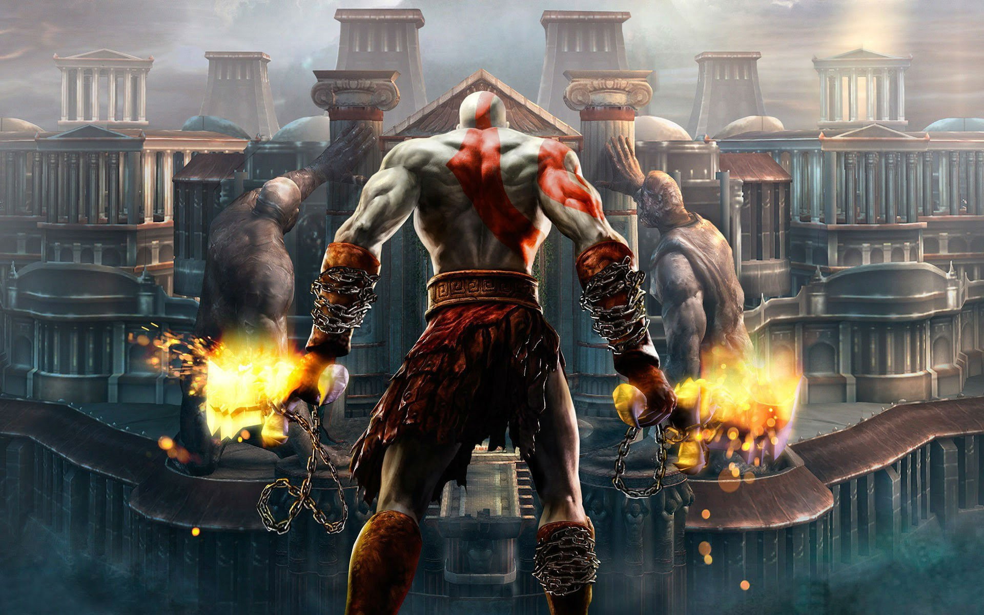 fighting, kratos, war, slash, norse, fantasy, action, 1080P, beginning, warrior, new, adventure, god, game, ascension, hack, video, HD Wallpaper
