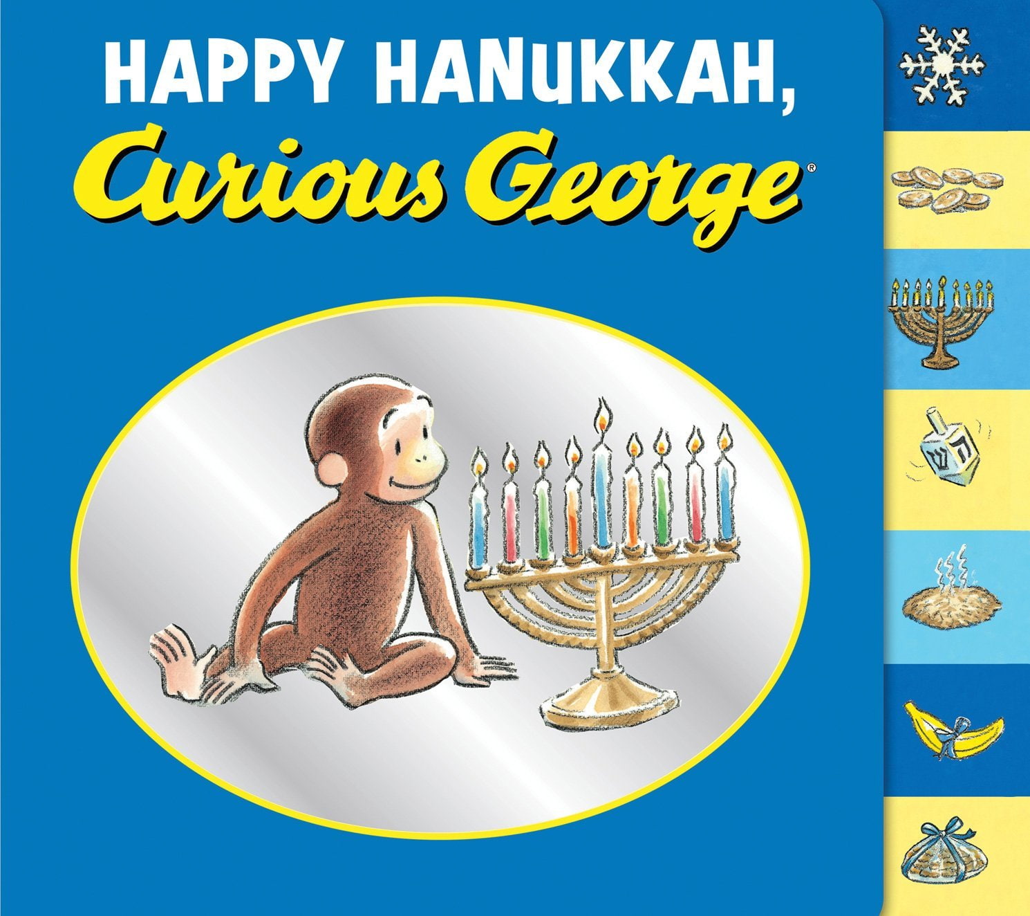 menorah, holiday, goerge, chanukah, candelabrum, jewish, 720P, festival, hanukkah, curious, candle, hanukiah, HD Wallpaper