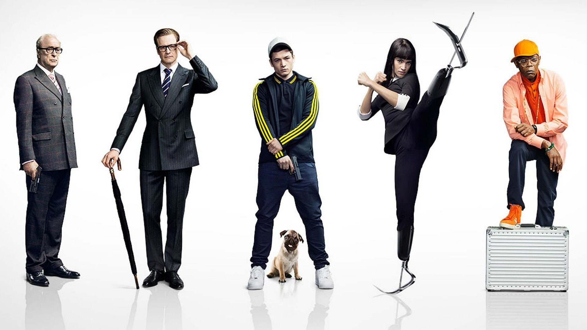 Taron Egerton, Sofia Boutella, Movie, Colin Firth, 1080P, Michael Caine, Kingsman: The Secret Service, Samuel L. Jackson, HD Wallpaper