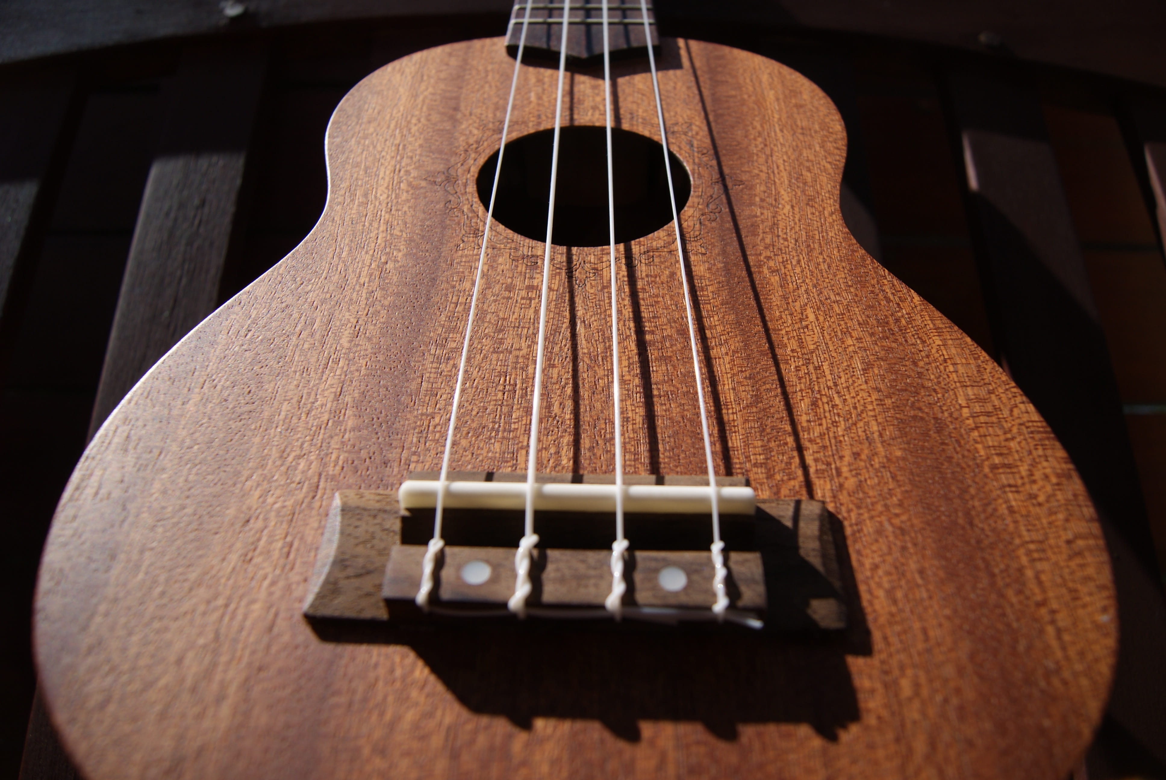 Wood, brown, single object, still life, hole, fret, fingerboard, classical, string instrument, focus, wood - material, no people, musical equipment, hawaii, HD Wallpaper