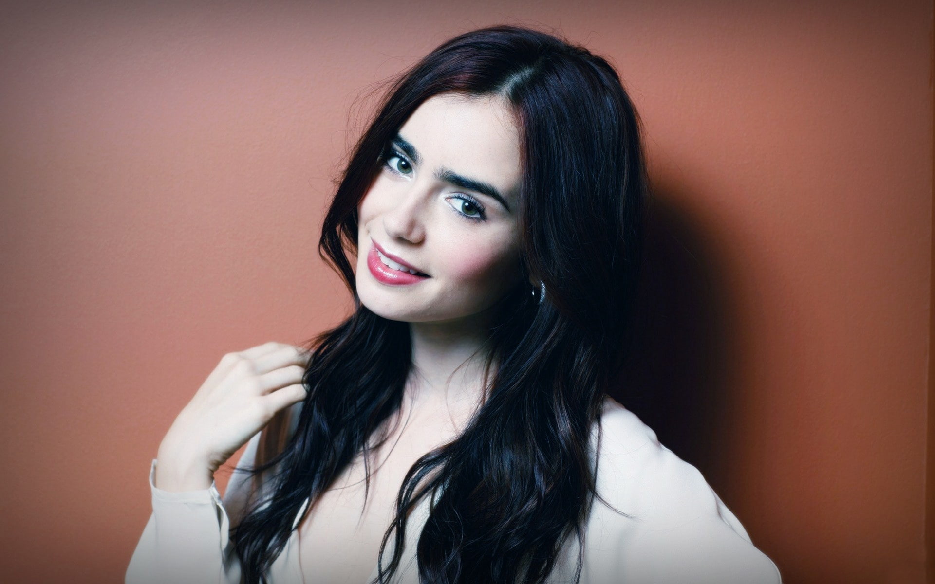1080P, Lily, Collins, HD Wallpaper