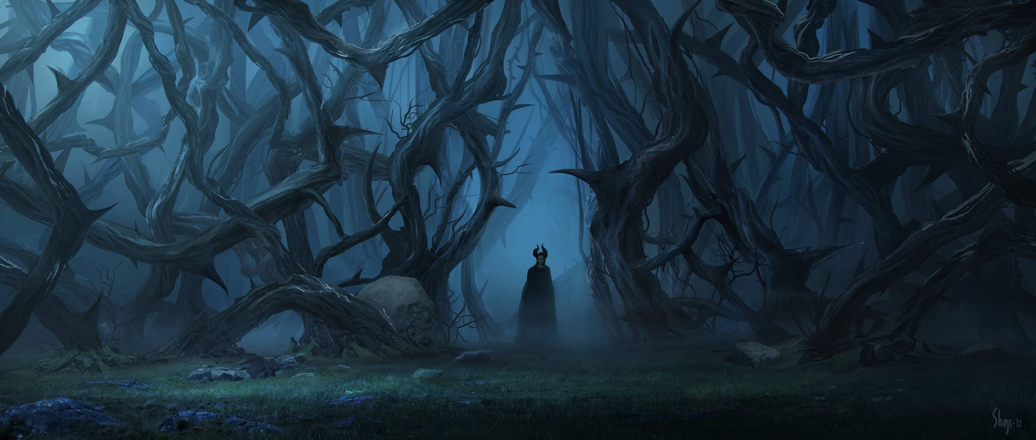 action, 2K, adventure, fantasy, white, snow, disney, maleficent, family, HD Wallpaper