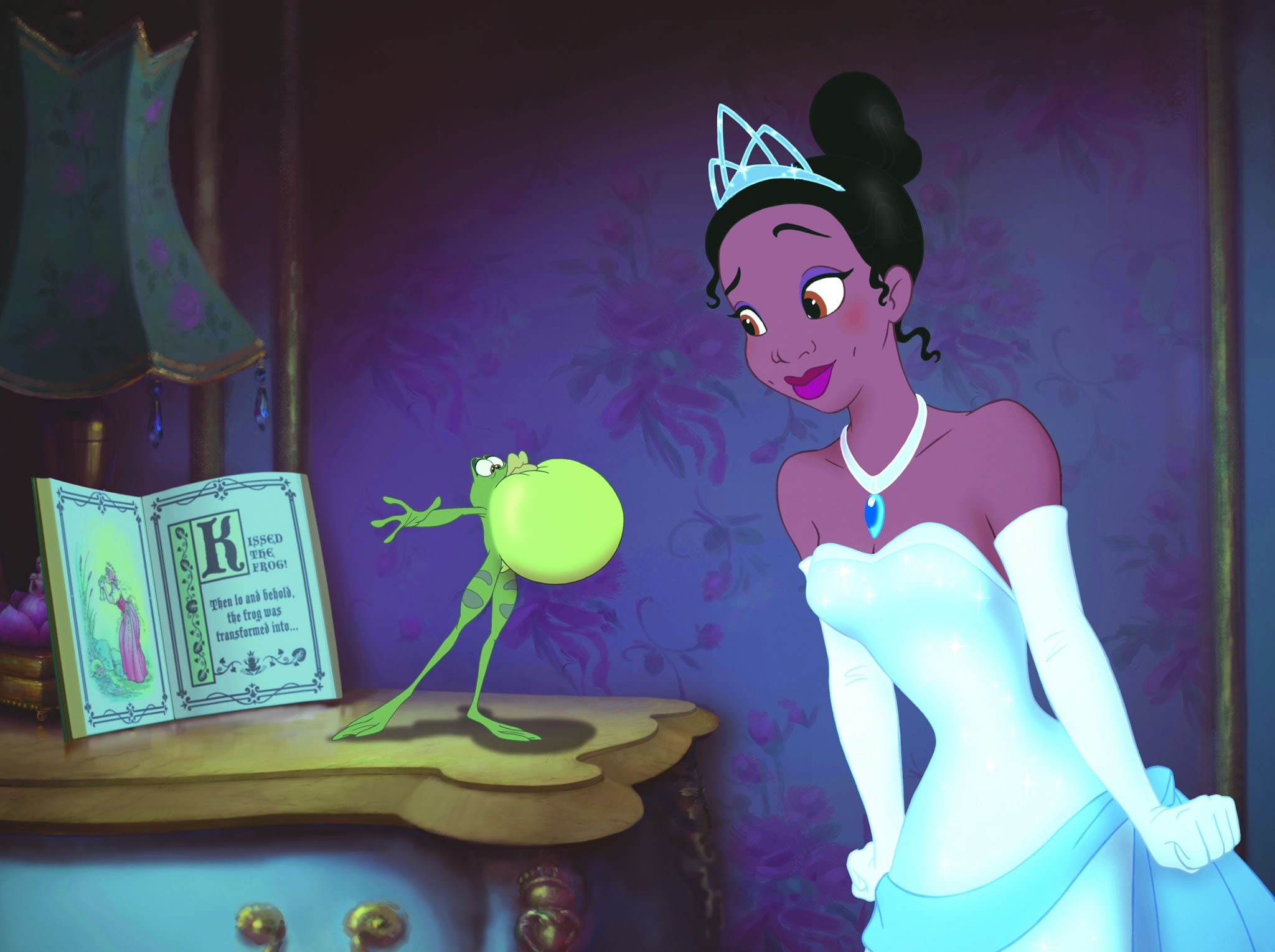 animation, musical, disney, 1princessfrog, romance, frog, romantic, fantasy, princess, 1080P, family, the, and, HD Wallpaper