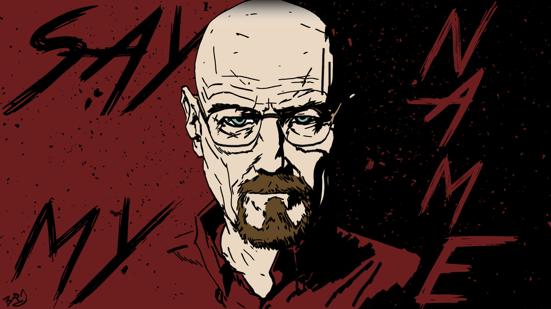 Breaking Bad, artwork, 1080P, Walter White, HD Wallpaper