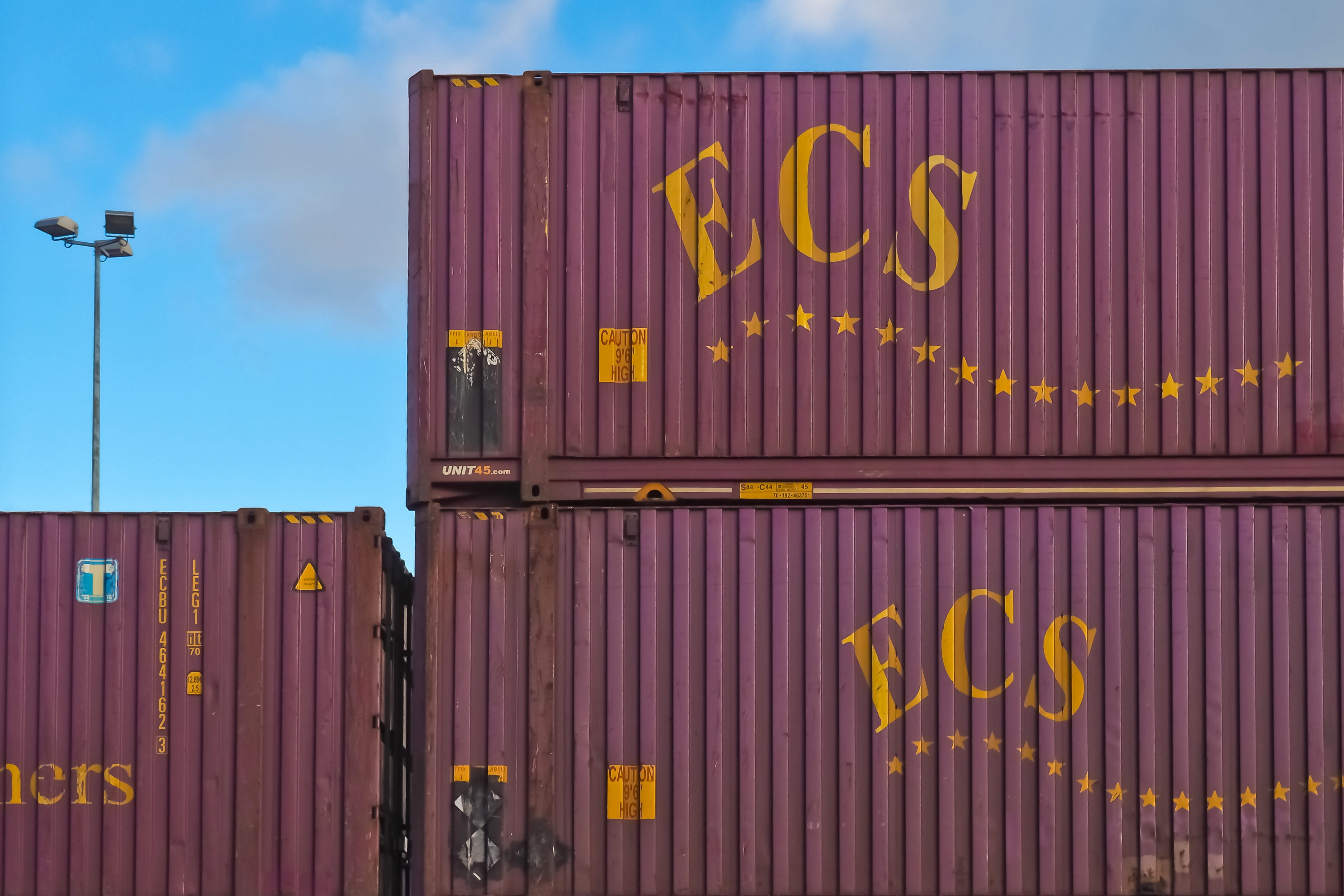 steel, business, pier, transportation, corrugated, rust, iron, commercial dock, sales, western script, delivery, marketing hub, storage, logistics, 4K, HD Wallpaper