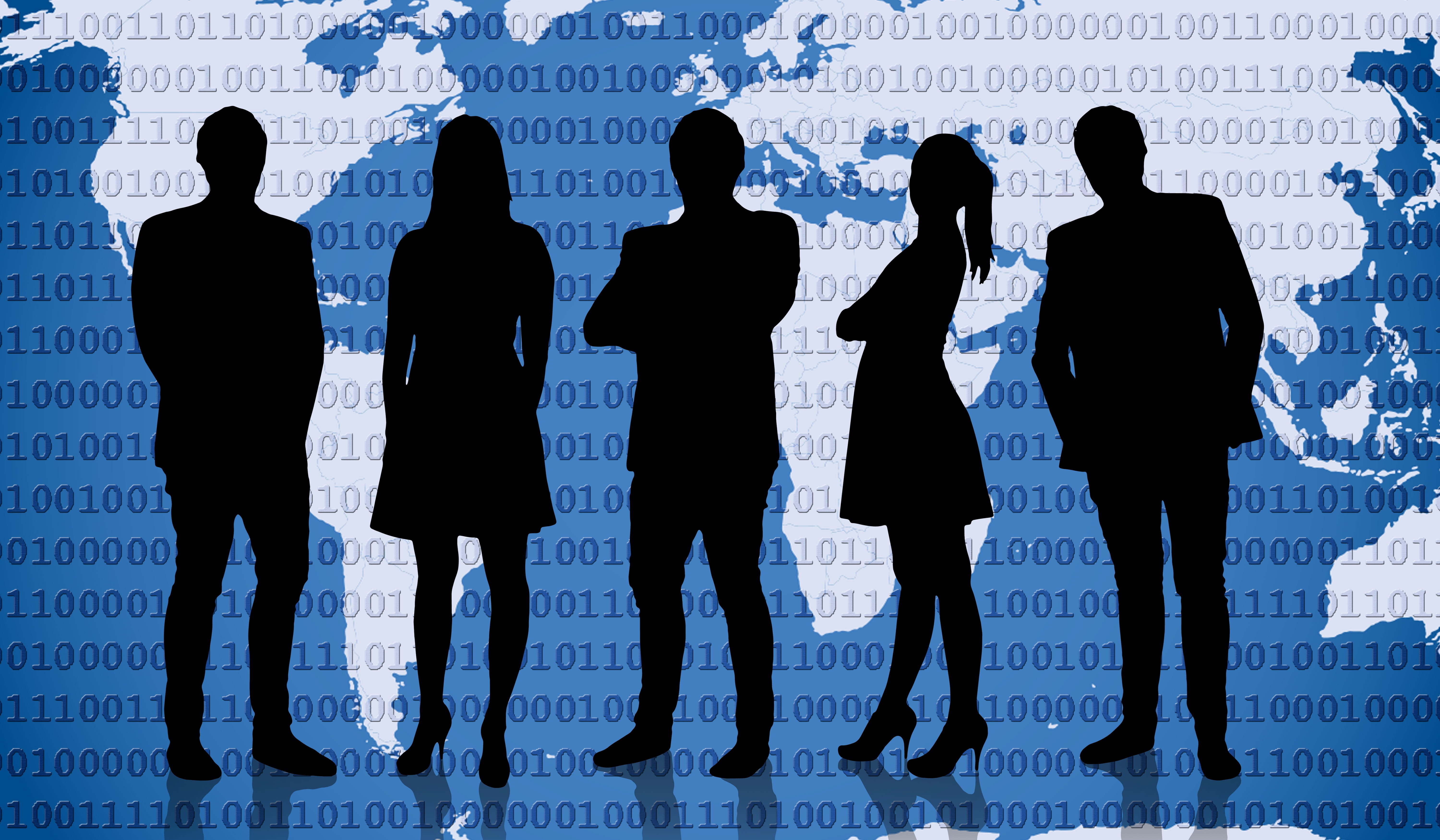 men, networking, full length, people, women, businessman, group, group of people, globalisation, silhouette, adult, technology, rear view, architecture, HD Wallpaper