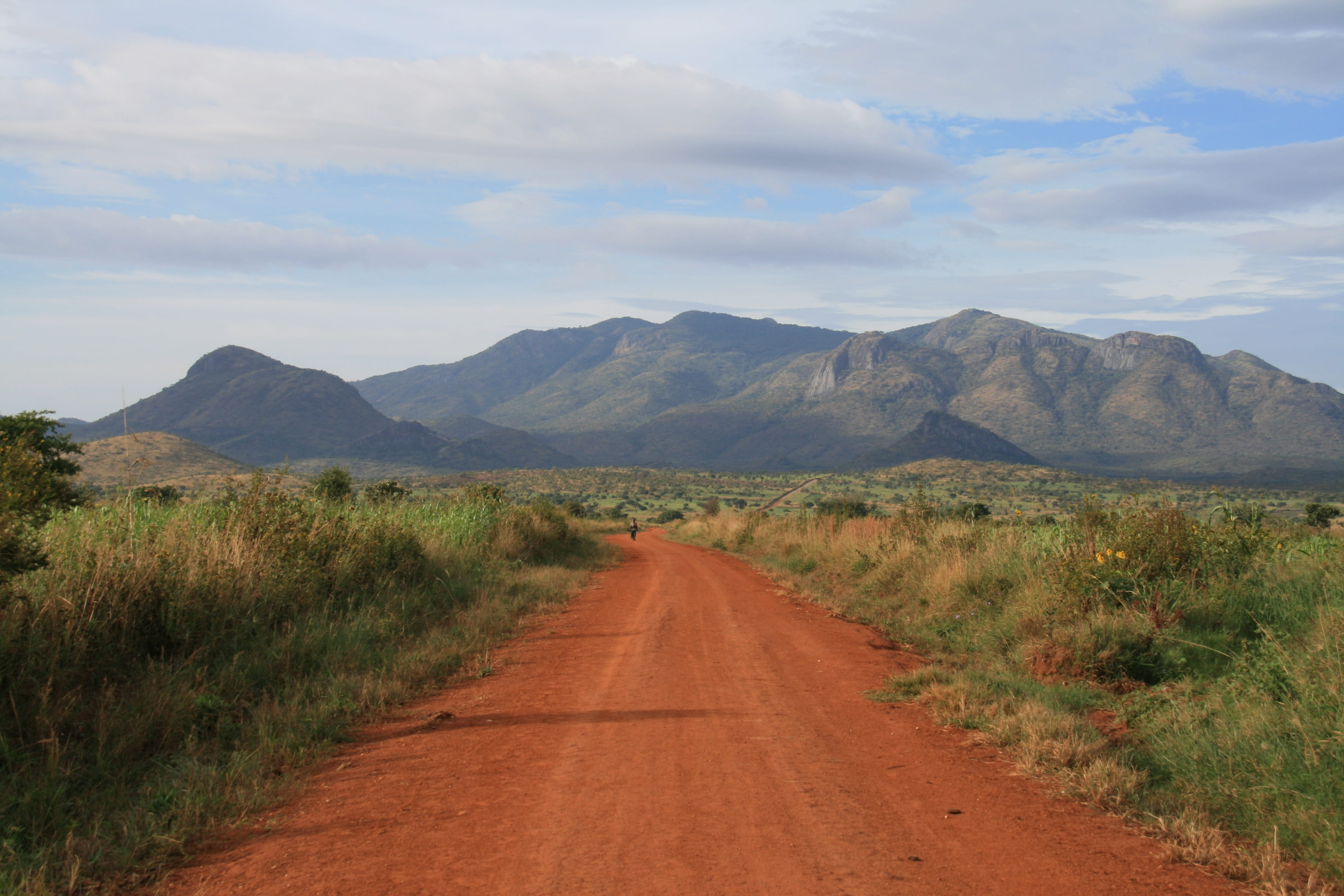 outdoors, road, beauty in nature, tranquility, the way forward, uganda, non-urban scene, environment, landscape, away, sky, cloud - sky, no people, 4K, HD Wallpaper