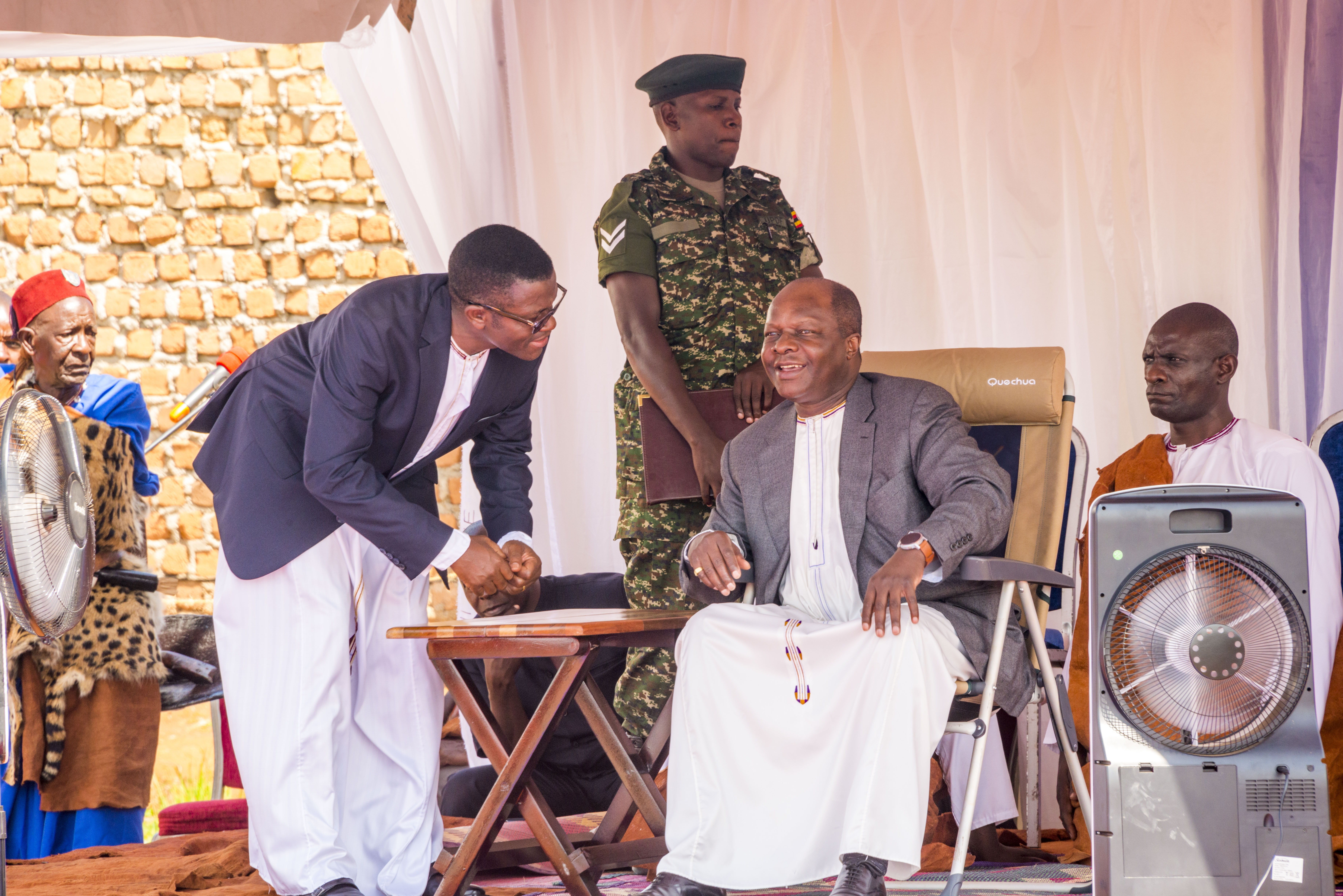 uganda, standing, men, emotion, mature men, males, group of people, katikiiro peter mayega, kabaka of buganda, occupation, people, women, three quarter length, HD Wallpaper
