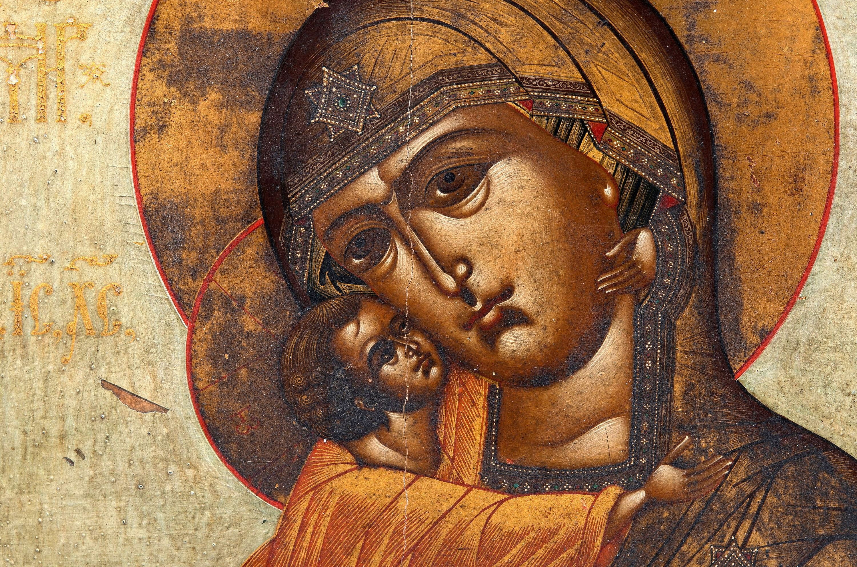 religious painting, Theodore, The Icon Of The Mother Of God, 2K, XIXв, HD Wallpaper