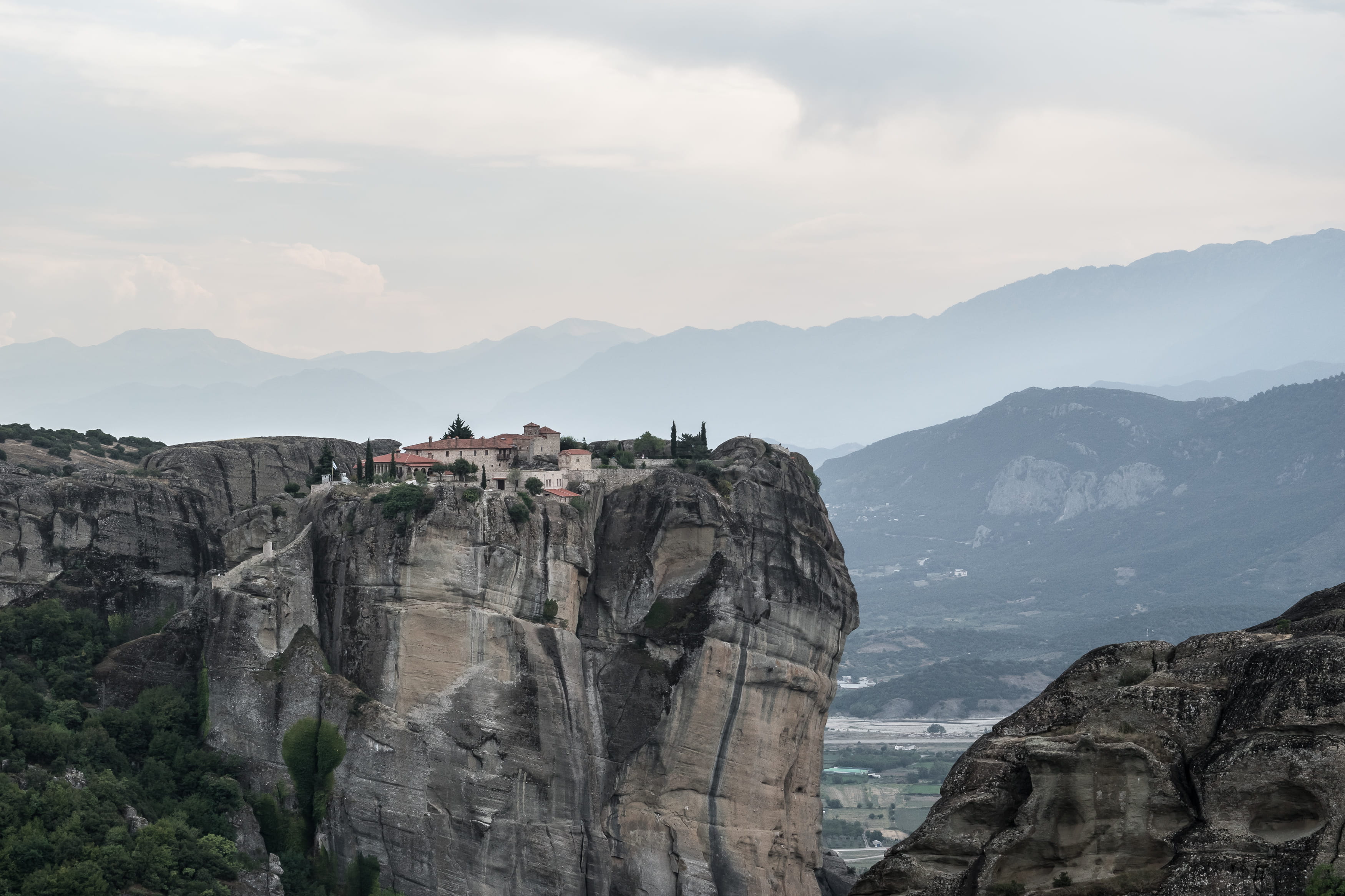 mountain, formation, travel destinations, environment, nature, monastery, tourism, countryside, rock, solid, outdoors, rock - object, no people, HD Wallpaper