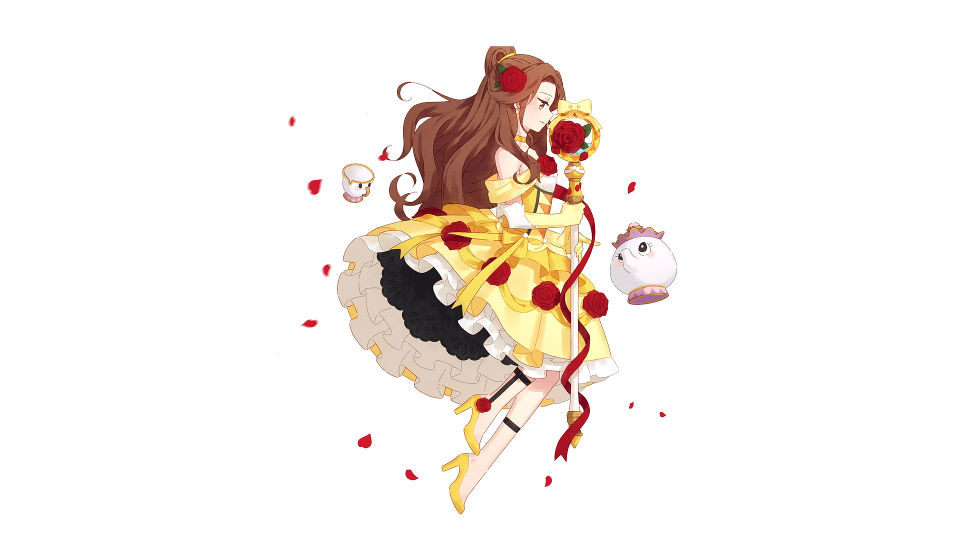 Girl, Belle (Beauty and the Beast), 1080P, Beauty And The Beast, HD Wallpaper