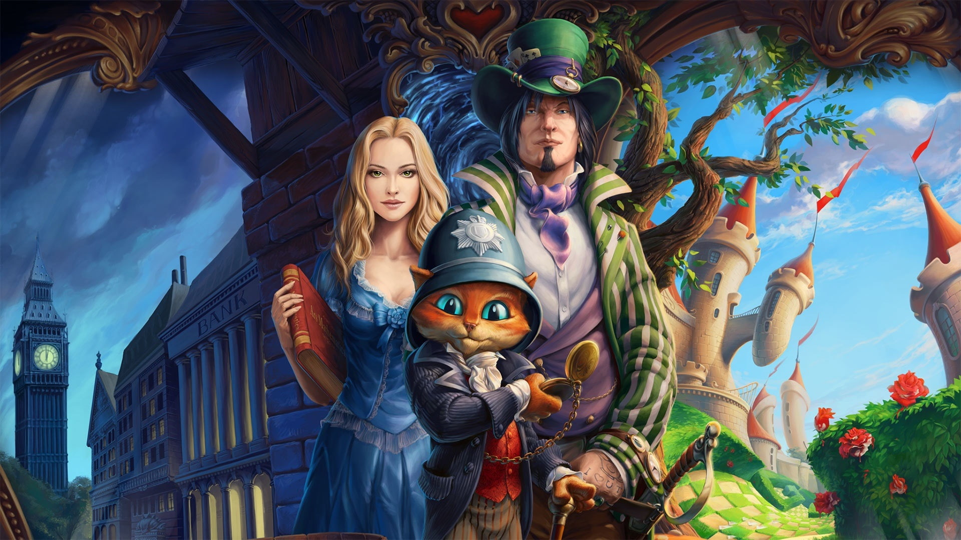 1080P, Characters, Cat, Story, Art, Paintings, HD Wallpaper