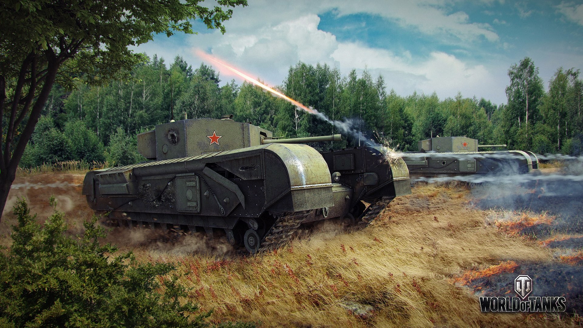 train - vehicle, BigWorld, steam train, World of Tanks, mode of transportation, no people, outdoors, armored tank, world, nature, transportation, HD Wallpaper