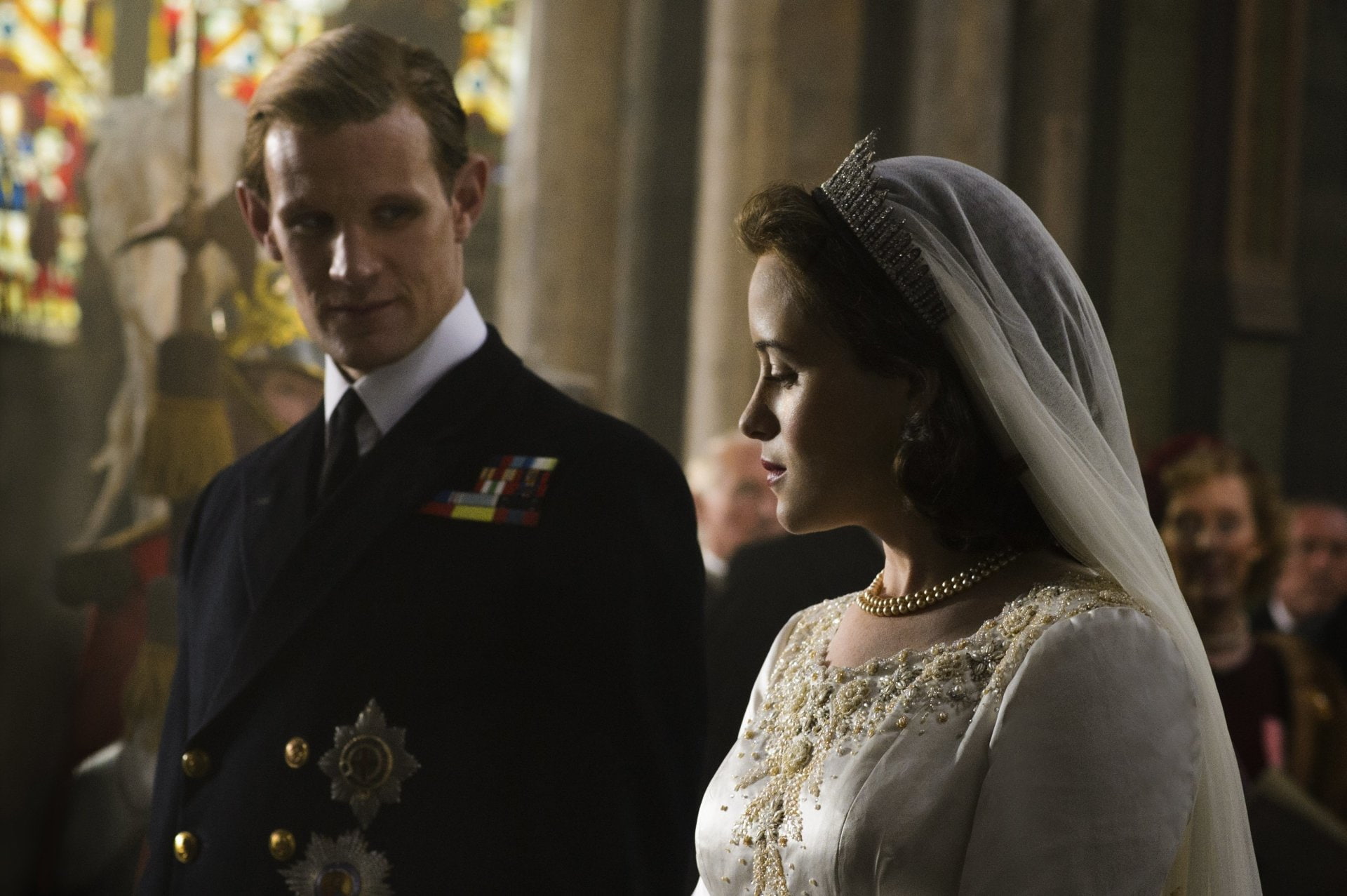 The Crown, 1080P, Matt Smith, Queen Elizabeth II, TV Show, Prince Philip, Claire Foy, HD Wallpaper