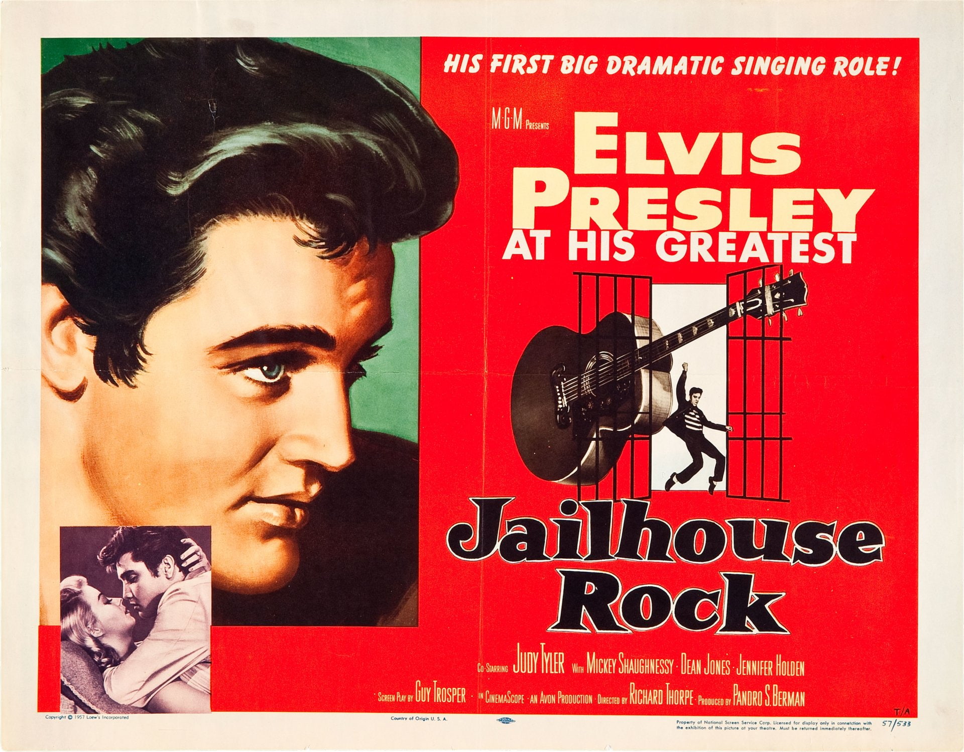 1080P, Elvis Presley, Movie, Jailhouse Rock, HD Wallpaper