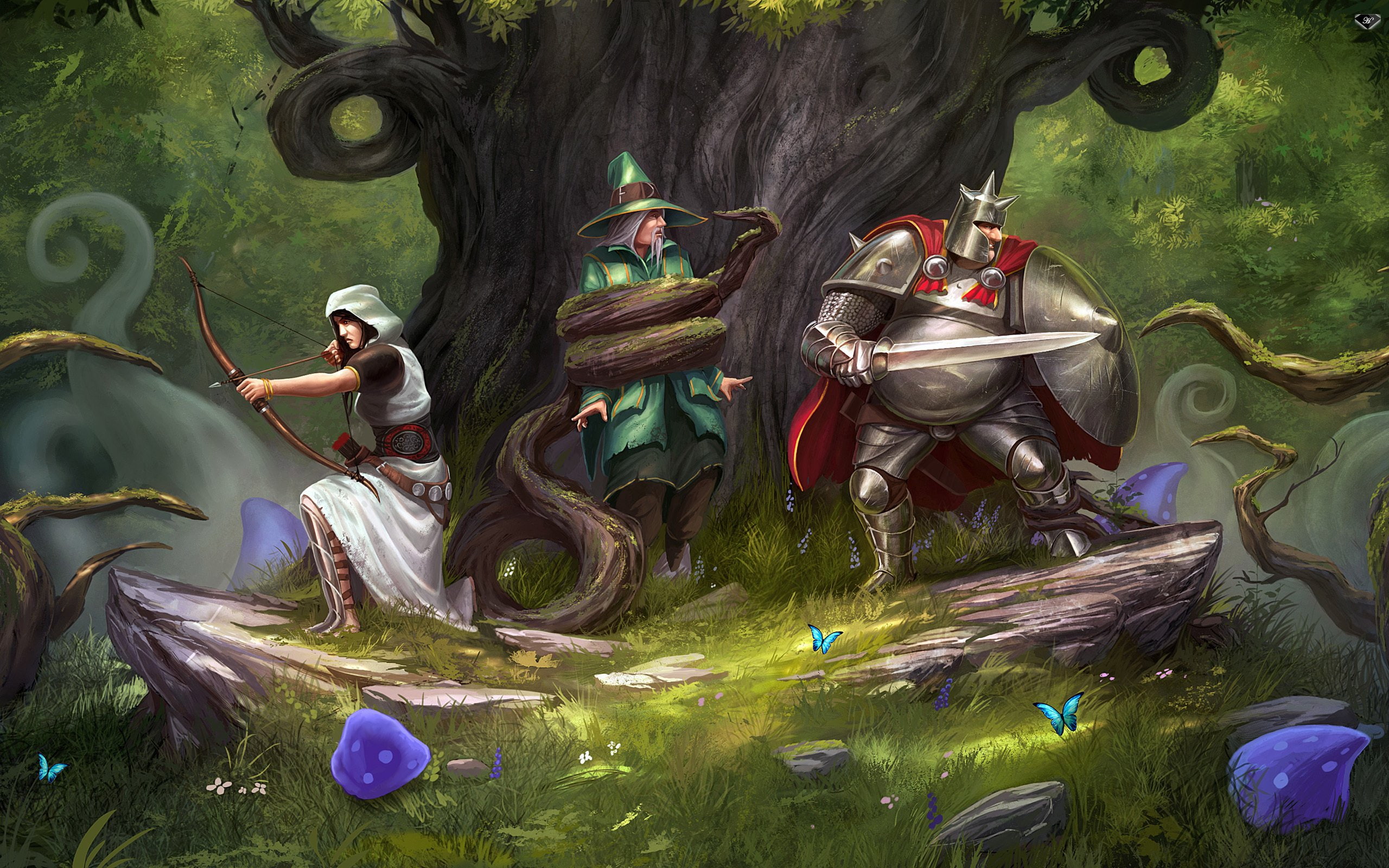 zoya, 2K, warrior, armor, amadeus, game, magic, archer, trine, fantasy, pontius, HD Wallpaper