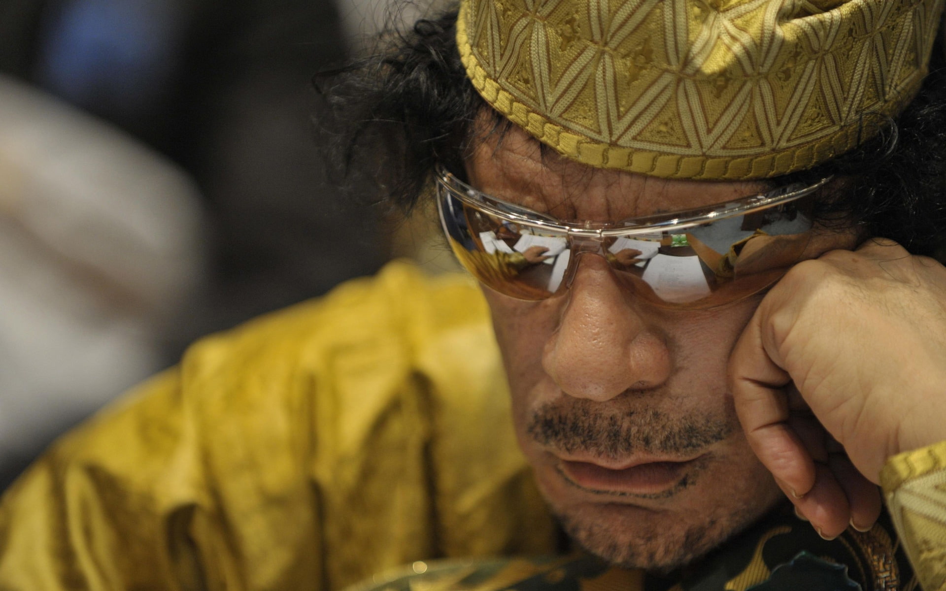 1080P, colonel, gaddafi, s, men, silver, libya, sunglasses, muammar, officer, che, al, framed, HD Wallpaper