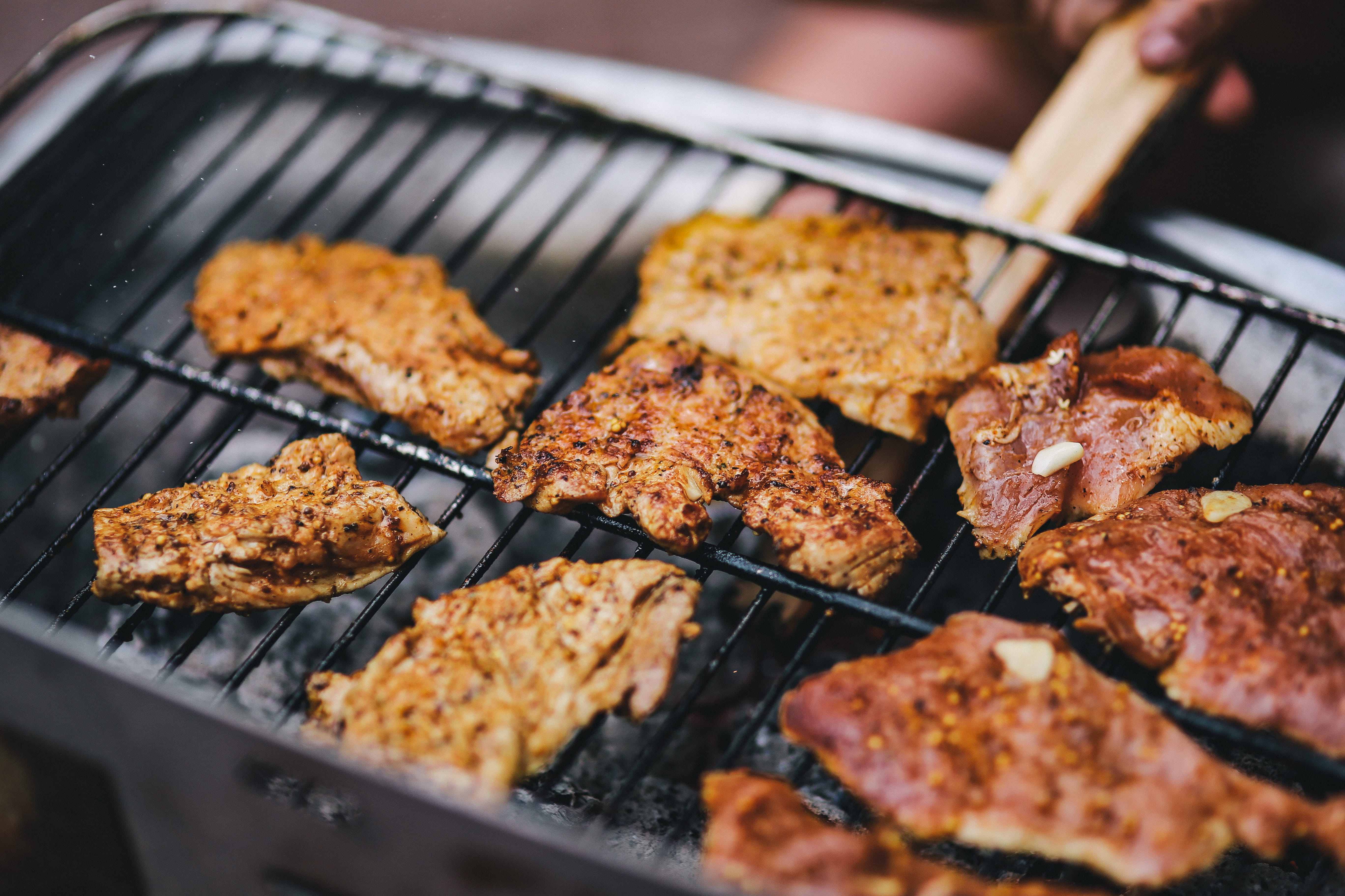 healthy eating, high angle view, heat - temperature, preparing food, no people, summer, meal, indian food, sausages, selective focus, food, kielbasa, ready-to-eat, HD Wallpaper