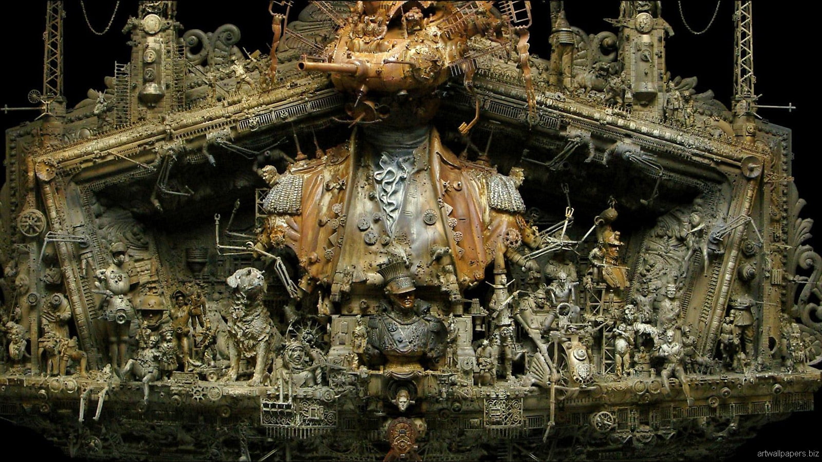 Kuksi, art, Kris, Sculptures, 720P, Dark, HD Wallpaper