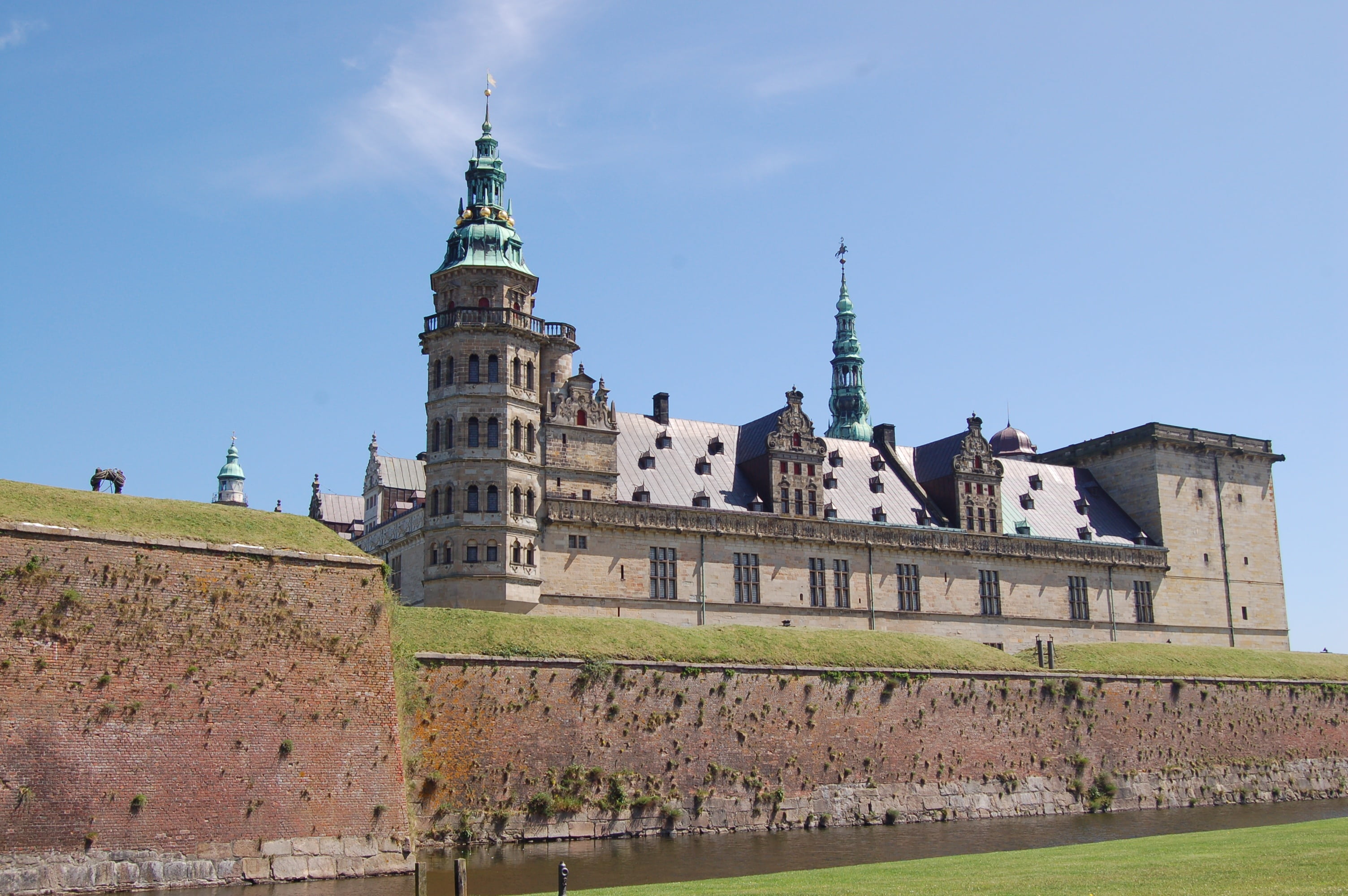 nature, building exterior, history, building, tower, 2K, architecture, tourism, helsingor, built structure, castle, fort, no people, the past, travel, HD Wallpaper