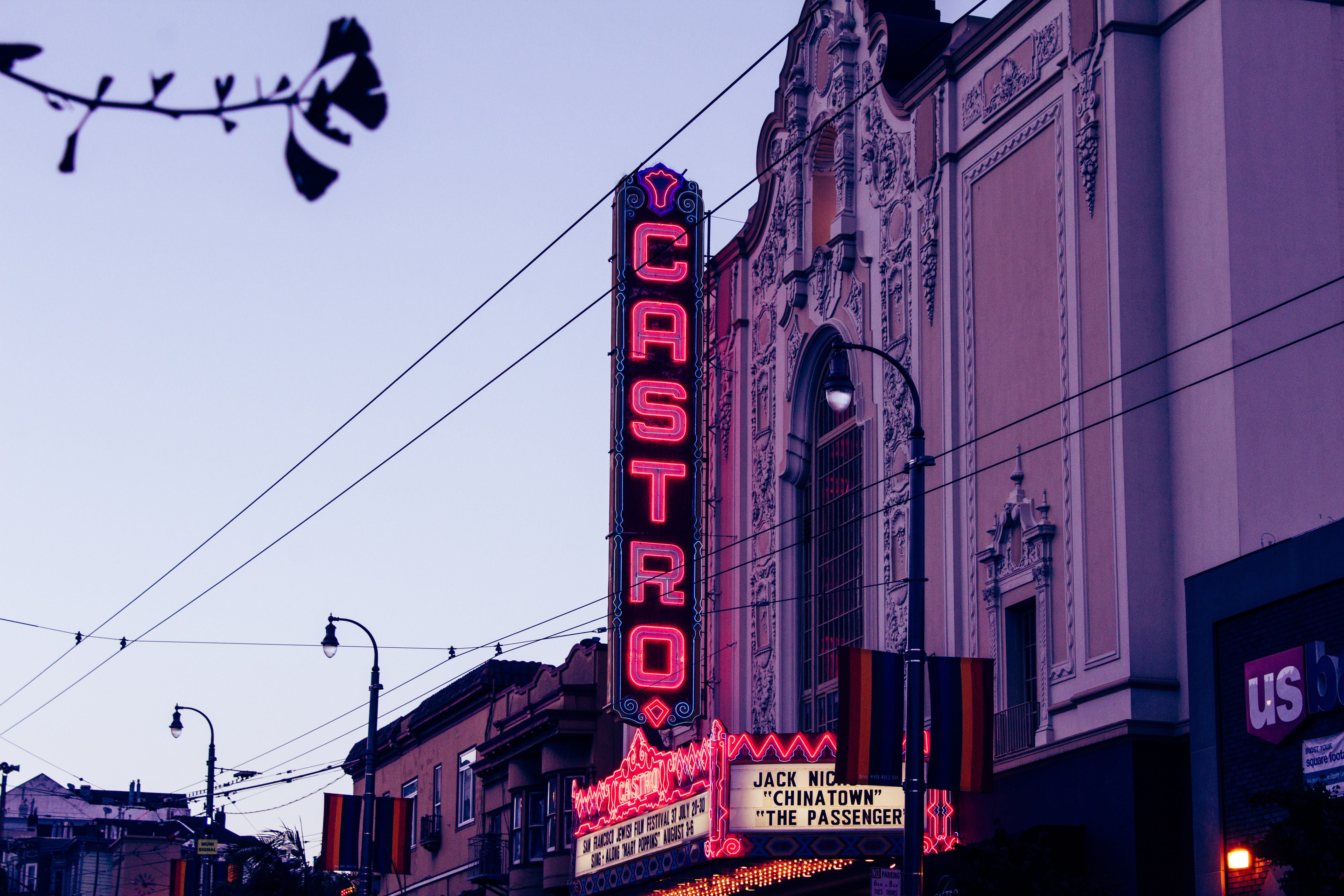 built structure, neon light, western script, sign, lights, neon, outdoors, lighting equipment, nature, united states, purple, commercial sign, communication, HD Wallpaper