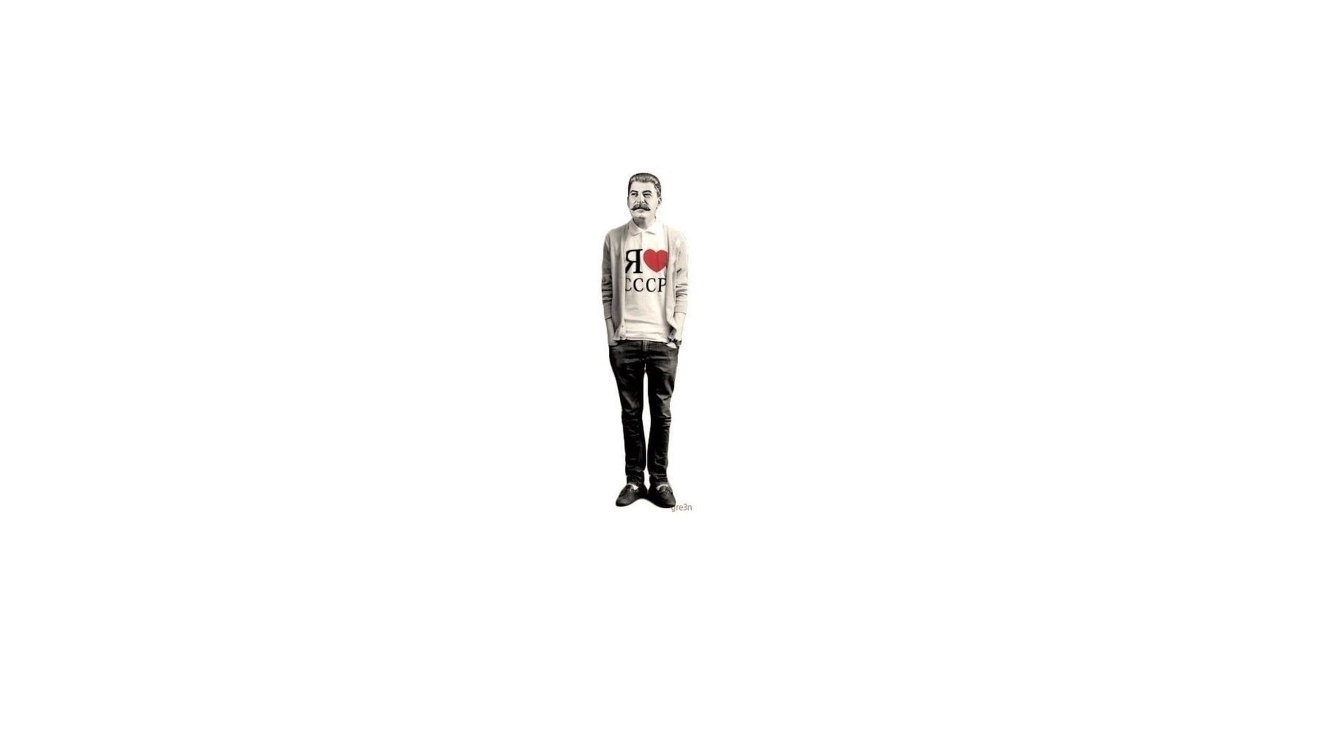 stalin, t-shirt, minimalism, ussr, 1080P, HD Wallpaper