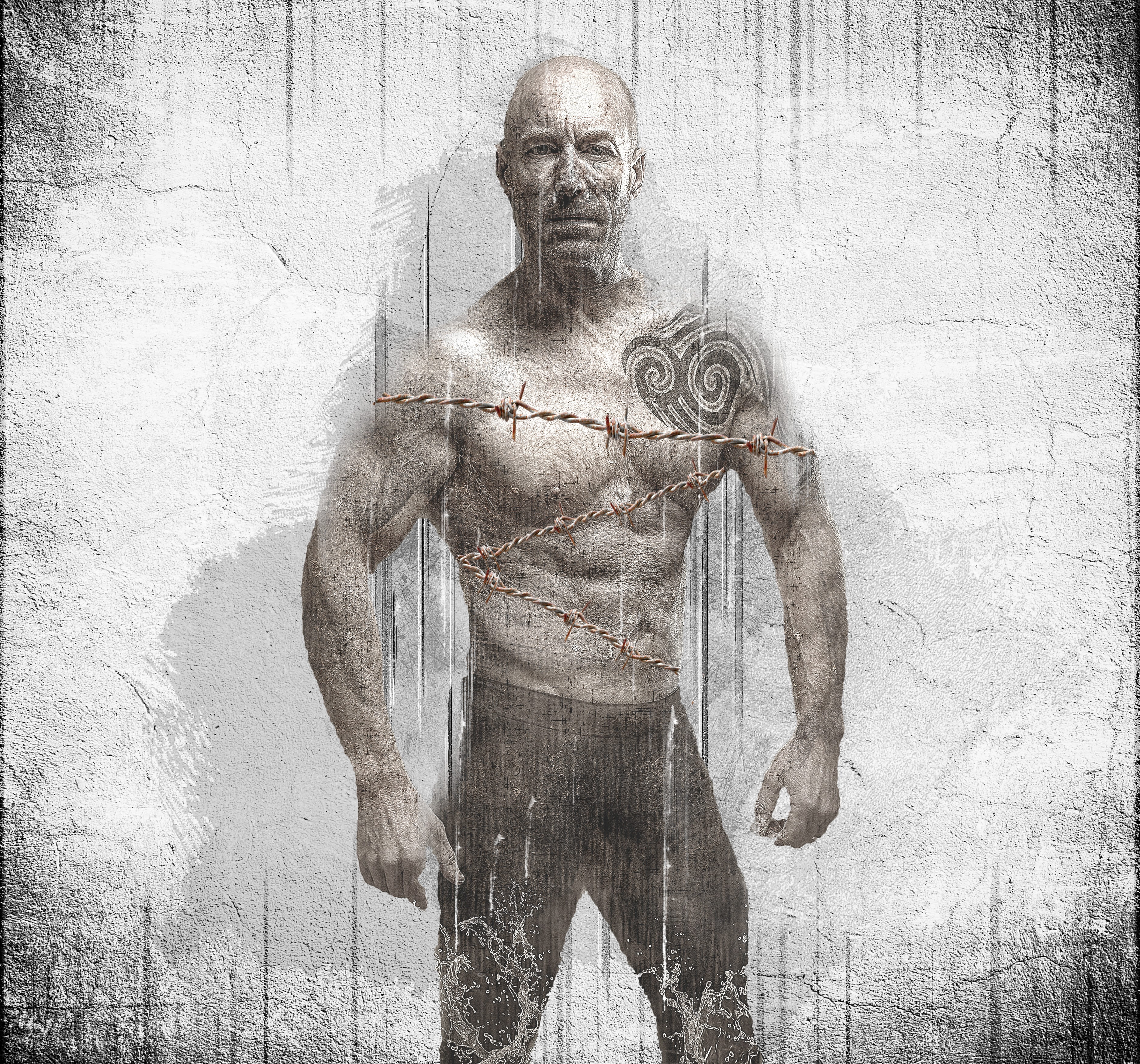 textured effect, person, wall - building feature, digital composite, one person, three quarter length, body, creativity, adult, handsome, digital manipulation, HD Wallpaper