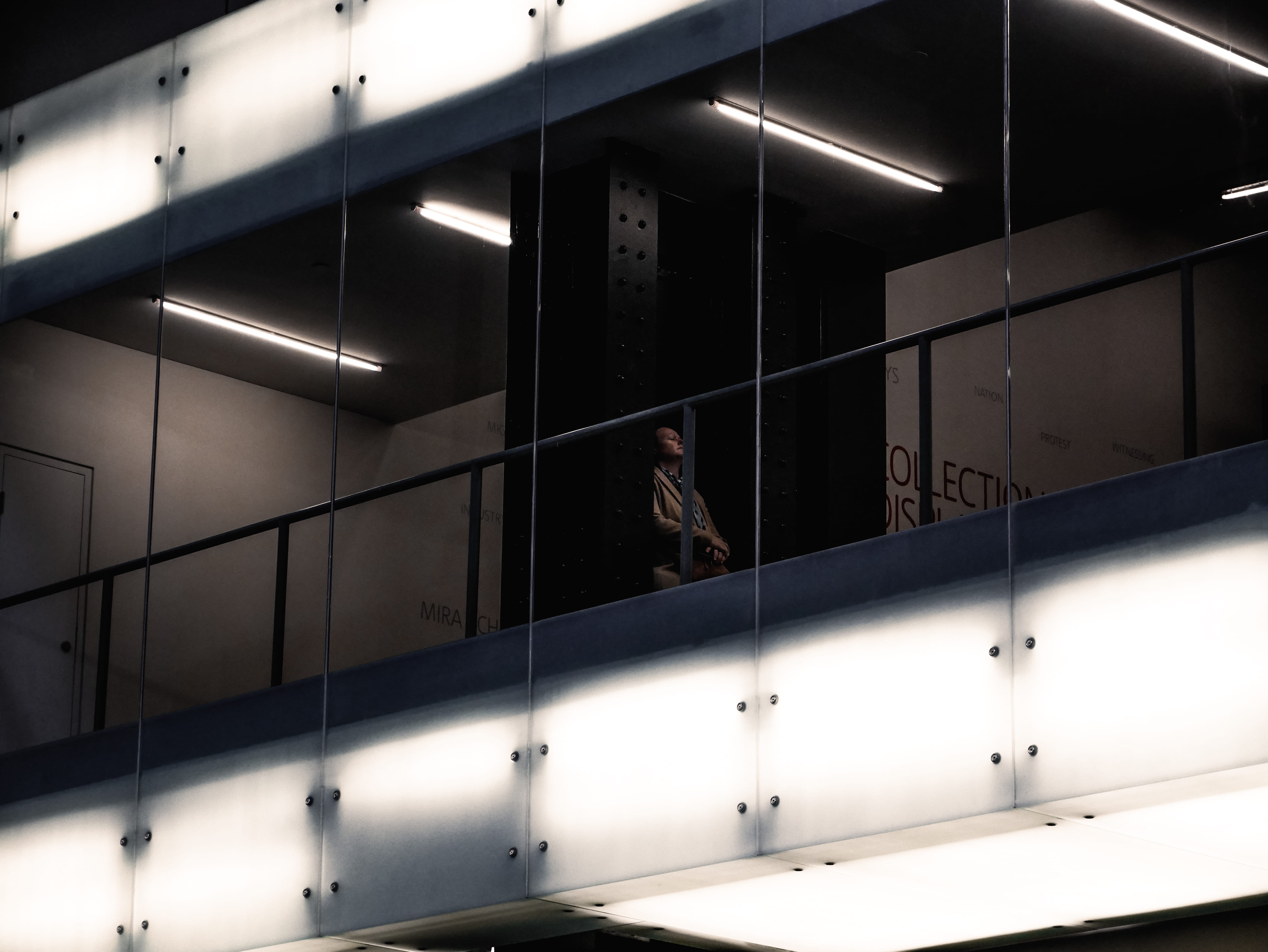 human, men, low angle view, banister, person, car wheel, lights, 4K, real people, handrail, railing, lifestyles, staircase, door, adult, glass, walking, HD Wallpaper