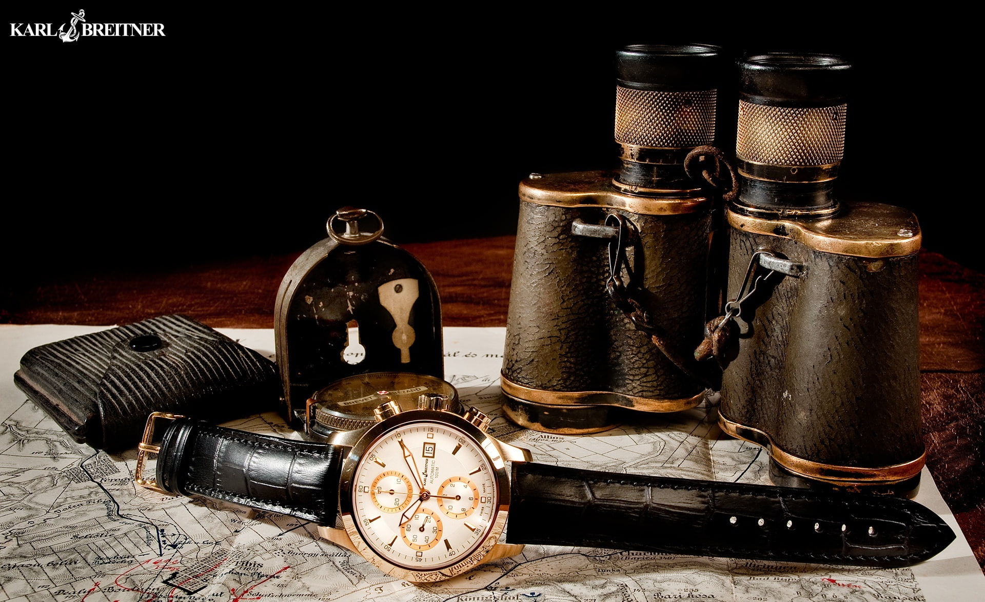 still life, karl breitner, clock, indoors, number, watch, no people, old, time, studio shot, karl, breitner, container, chronograph, antique, admiral, round, HD Wallpaper