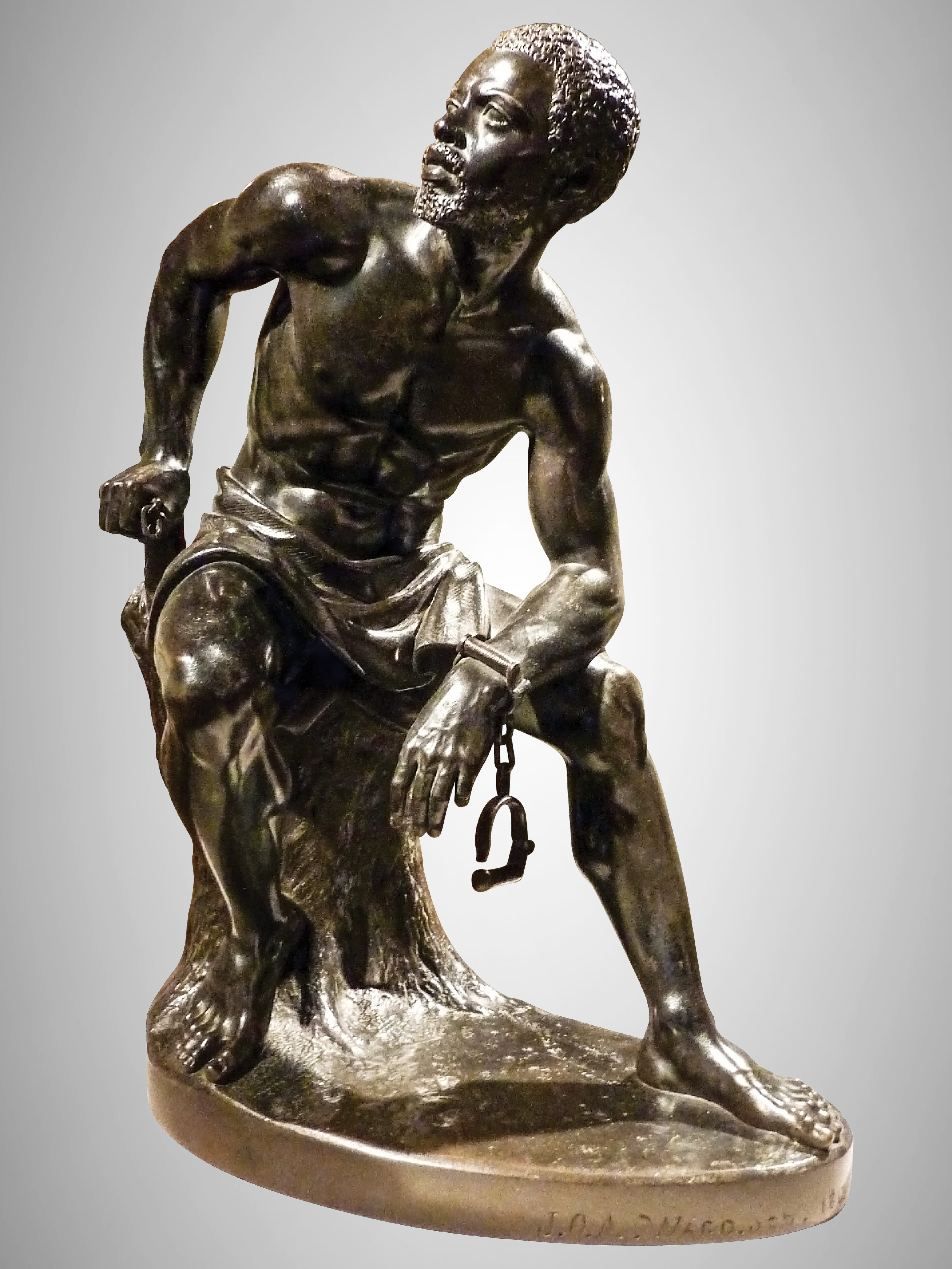 art and craft, silver colored, gray, statue, single object, still life, 1830, emancipation proclamation, abraham lincoln, sculpture, slavery, human representation, Phone HD Wallpaper