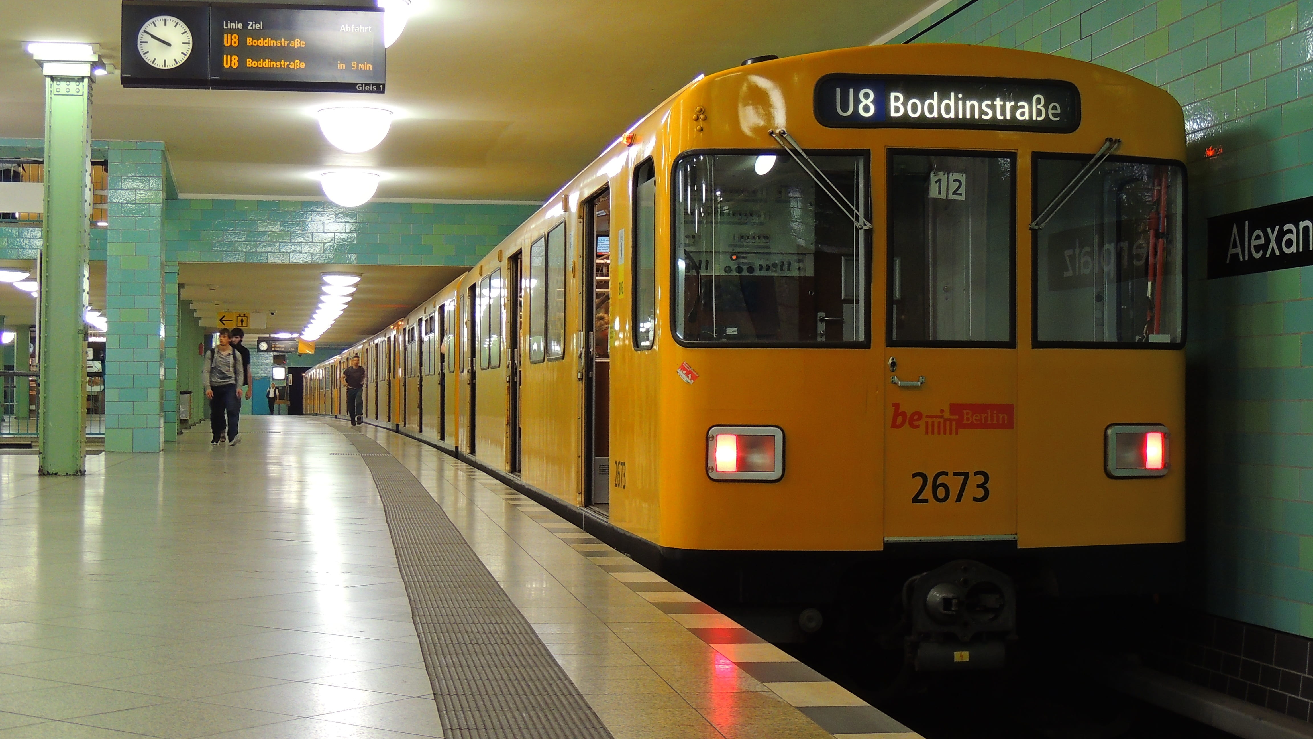 track, rail transportation, capital, german, european, transport, public transportation, downtown, land vehicle, tower, metro, city, alexanderplatz, clock, HD Wallpaper