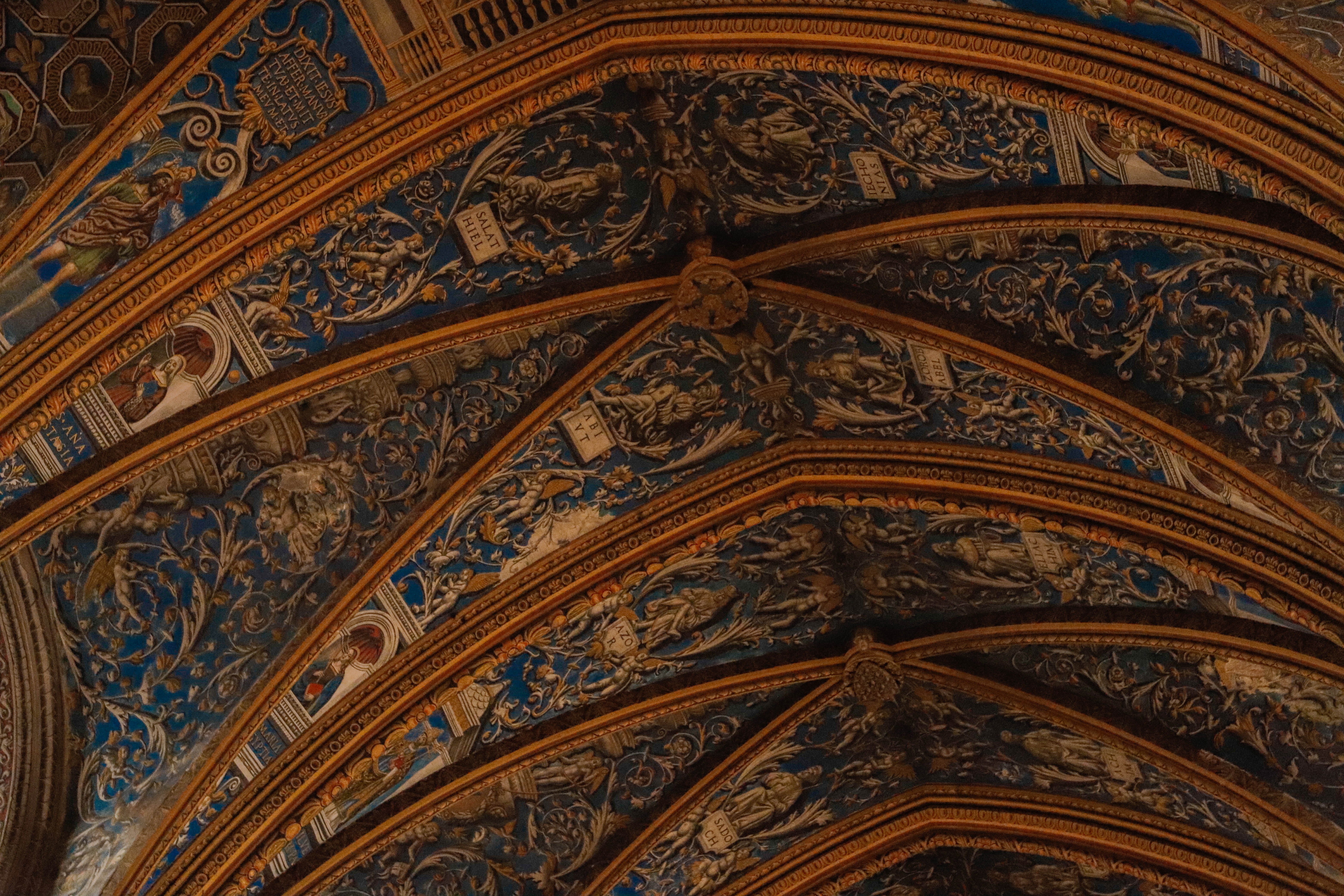 art and craft, brown, craft, built structure, ceiling, floral pattern, history, architecture and art, design, the past, ornate, creativity, no people, pattern, HD Wallpaper