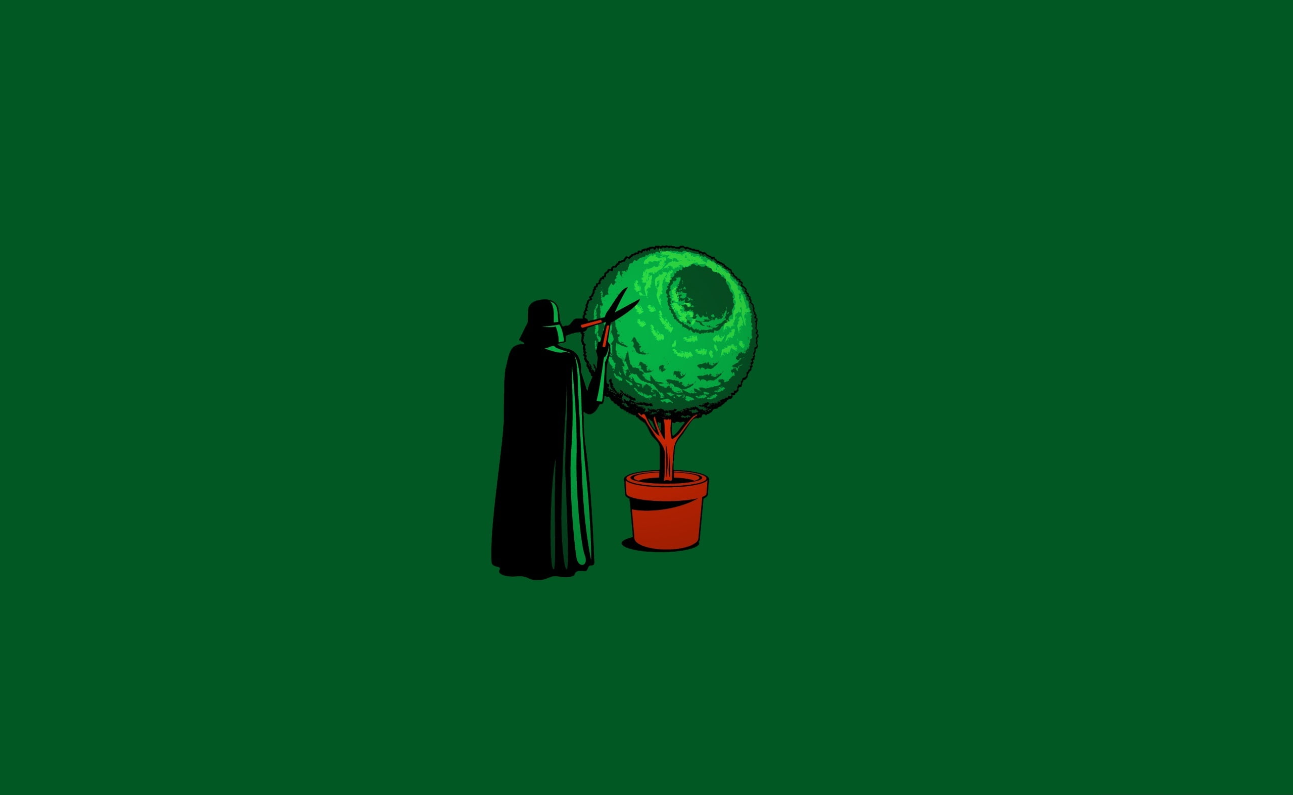 light, plant, Funny, lighting equipment, Vader, 2K, green color, man, still life, no people, single object, Games, drink, close-up, Star Wars, green background, HD Wallpaper