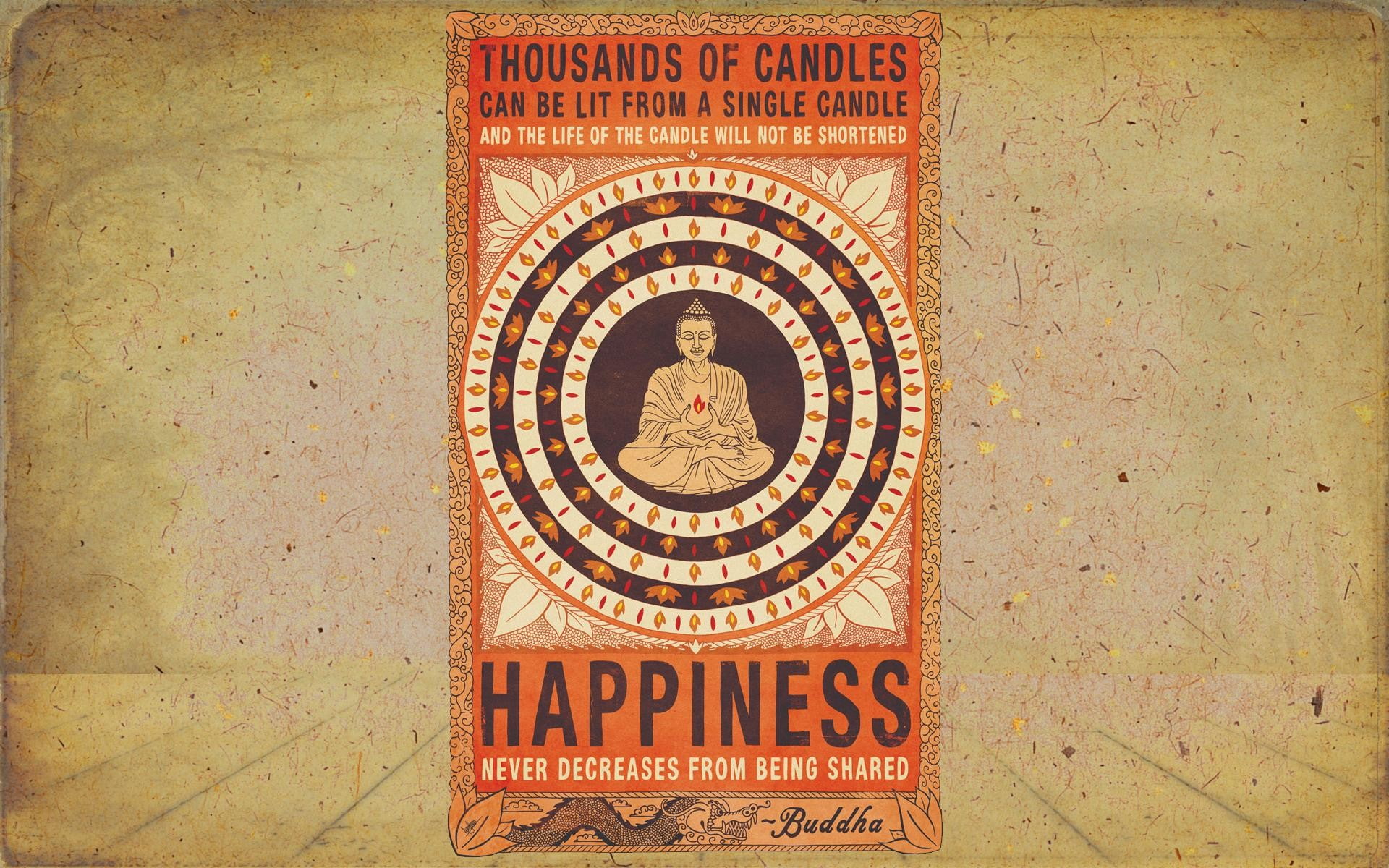 buddha, candles, happiness, 1080P, religion, HD Wallpaper