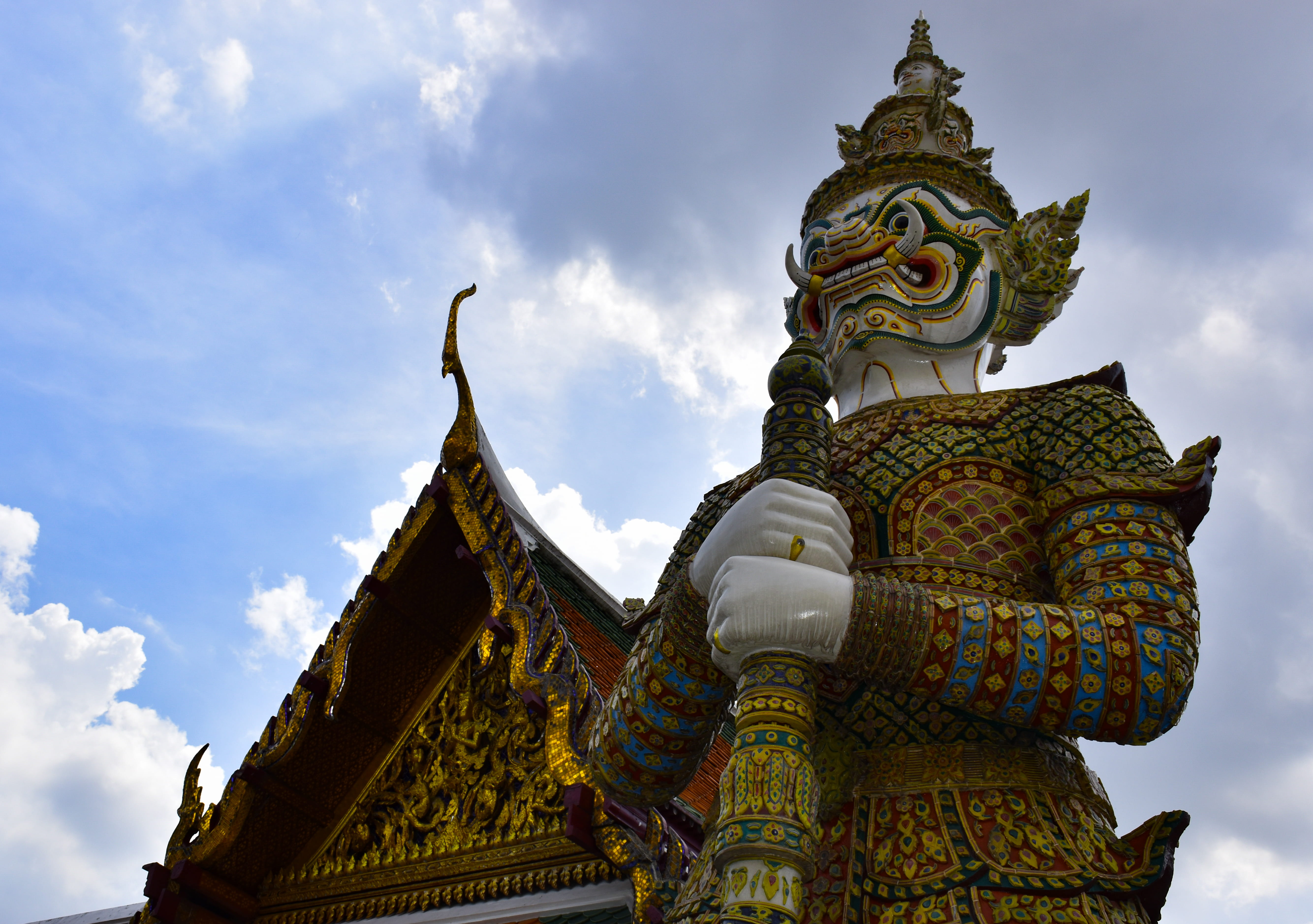 spire, day, worship, spirituality, place of worship, tower, low angle view, thailand, sculpture, sky, bangkok, wat phra kaew, belief, no people, architecture, HD Wallpaper