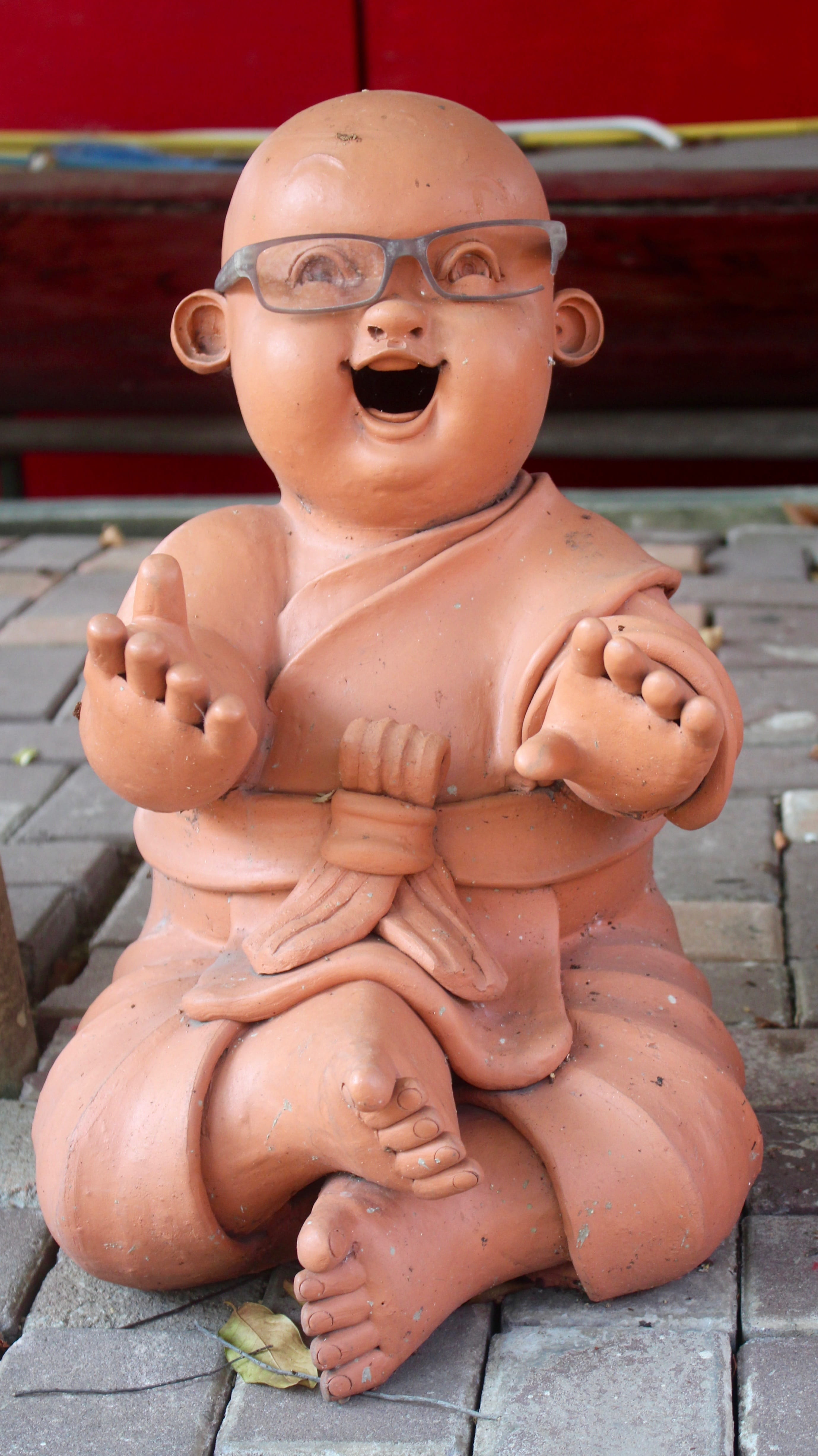 Stone, Buddha, laugh, male likeness, Figure, fun, read, yoga, outdoors, craft, art and craft, architecture, day, human representation, nature, Sculpture, Phone HD Wallpaper