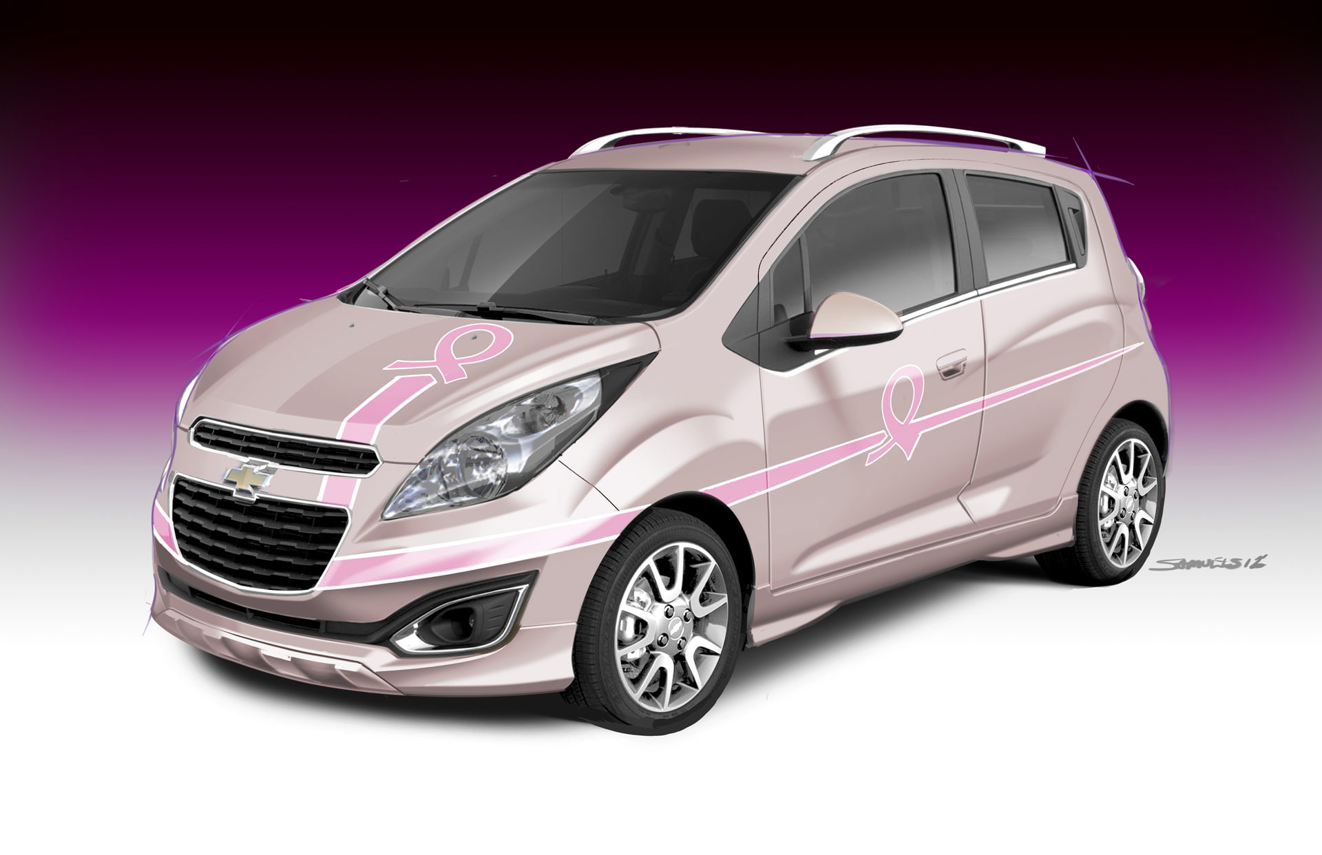studio shot, motor vehicle, silver - metal, silver colored, pink, choice, technology, modern, chevrolet, no people, mode of transportation, sports car, HD Wallpaper