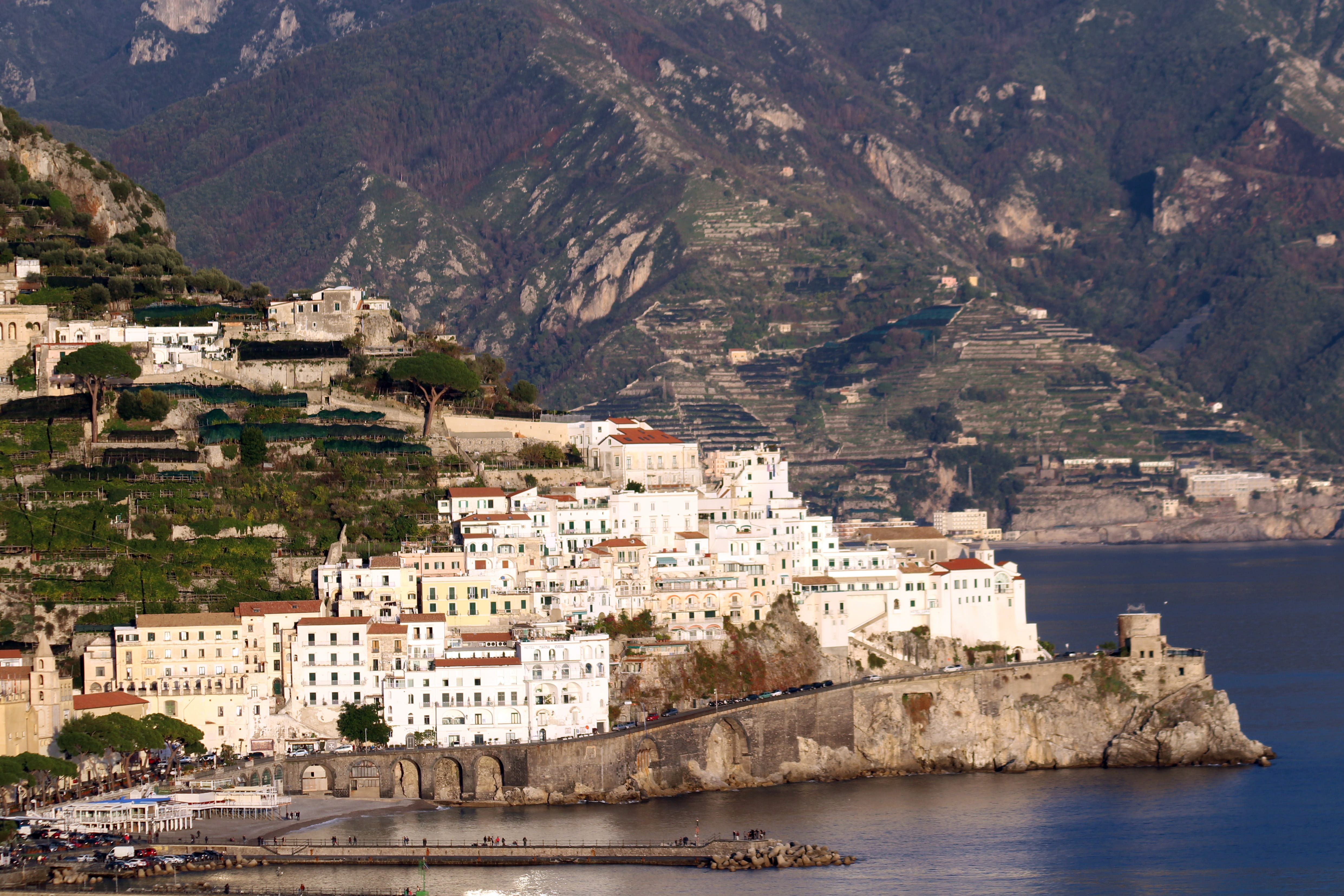 travel destinations, sea, house, residential district, water, nature, waterfront, italian, landscape, trip, building, 4K, built structure, italy, city, HD Wallpaper