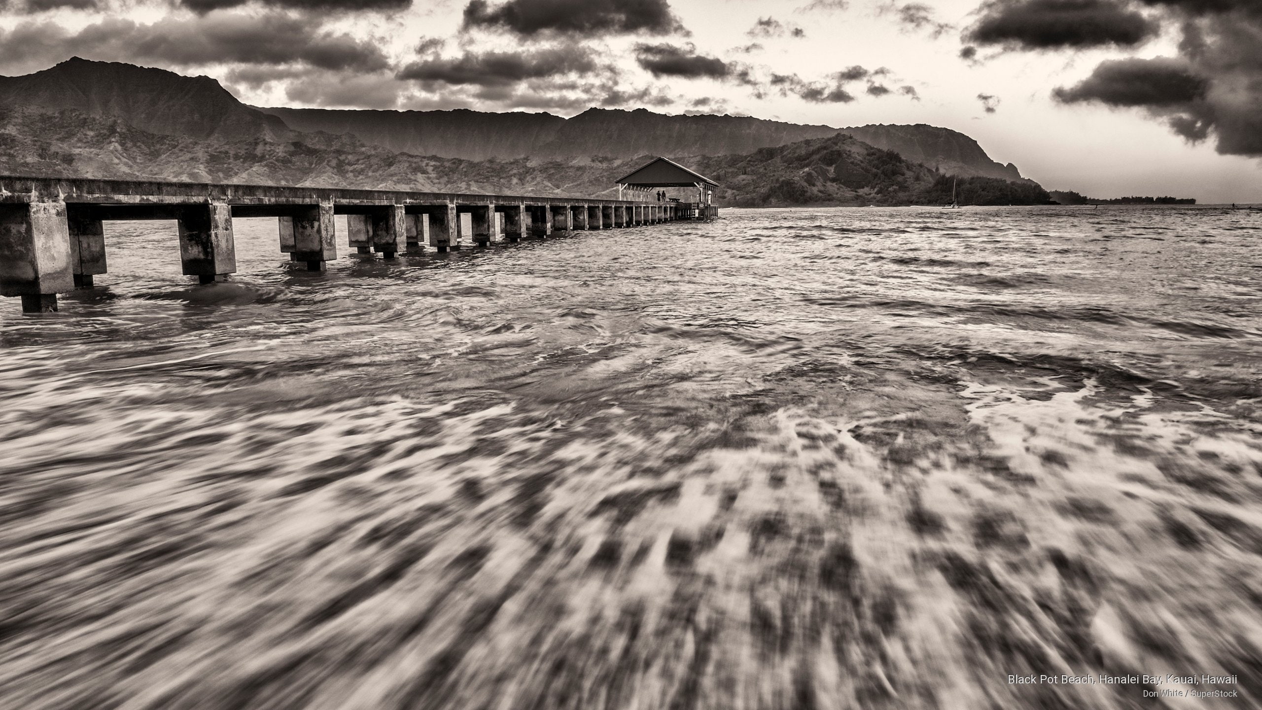 kauai, hanalei, 2K, Islands, bay, hawaii, beach, black, pot, HD Wallpaper