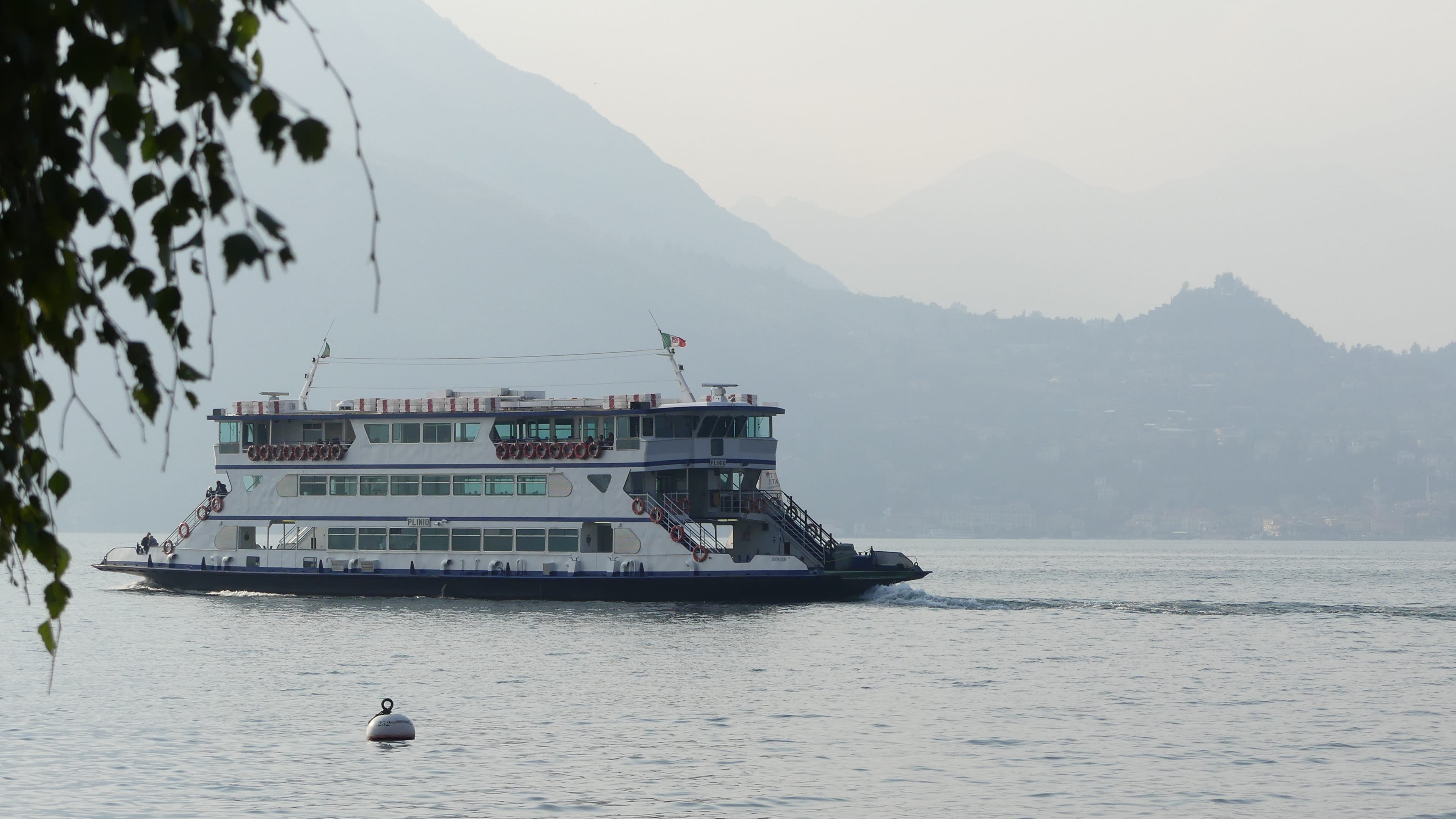 varenna, nautical vessel, travel, no people, sea, 4K, beauty in nature, lake como, bird, mode of transportation, transportation, cruise ship, architecture, HD Wallpaper