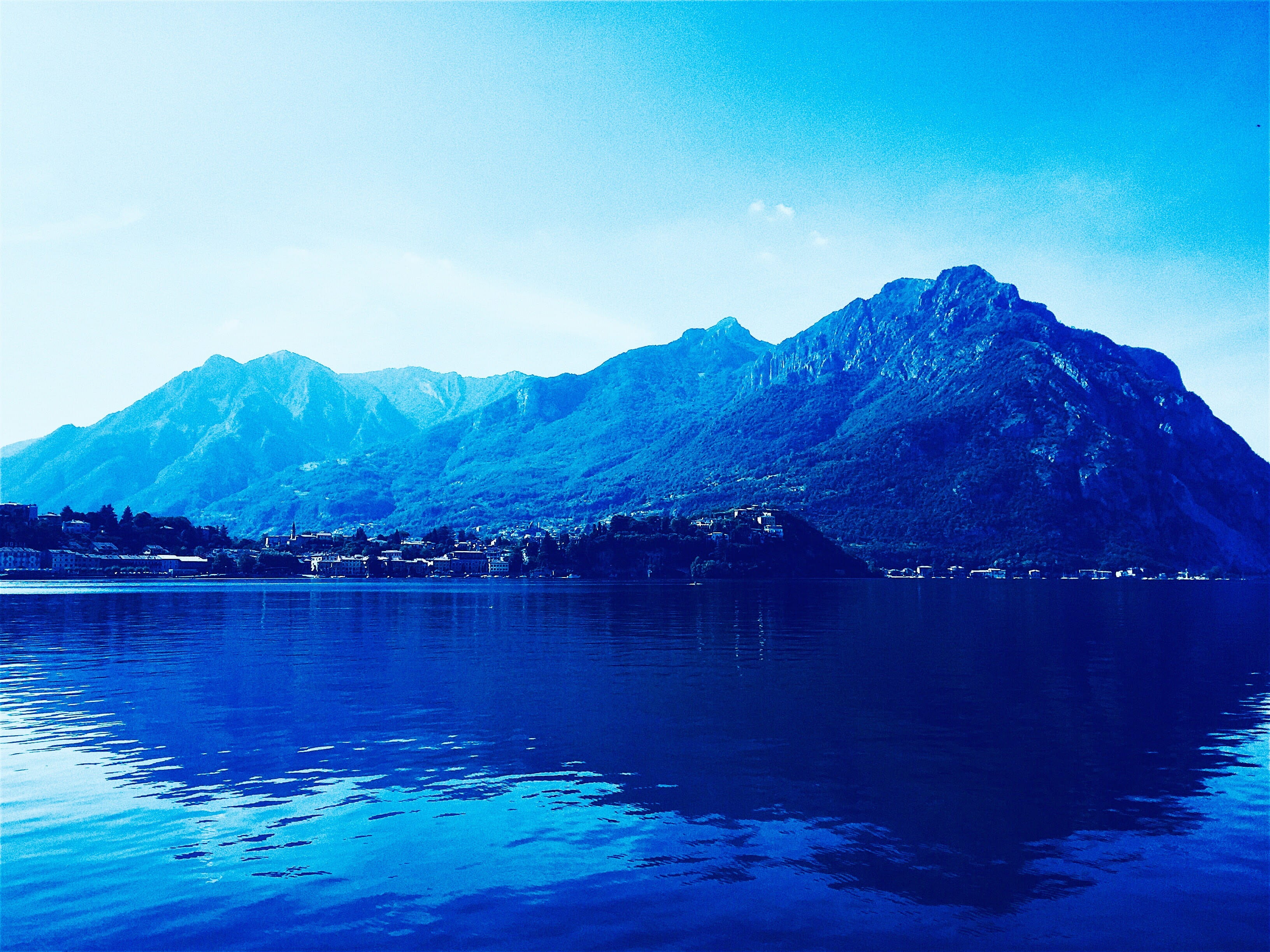 scenics - nature, sky, nature, reflection, cloud - sky, fall, cloudy, mountain, tranquility, non-urban scene, mountain range, water, beauty, autumn, blue, HD Wallpaper
