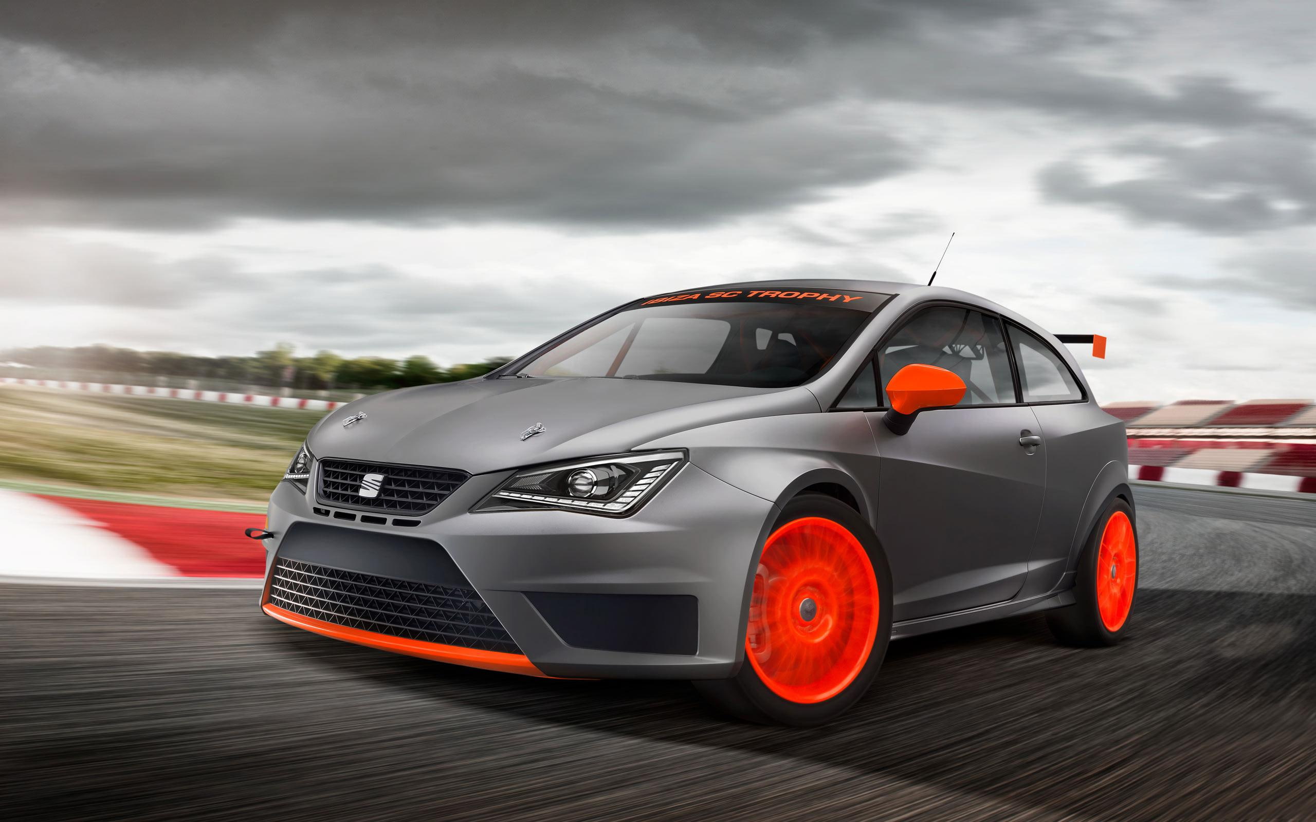 other cars, 2K, hatchback, ibiza, supermini, brand, grey, door, cars, seat, HD Wallpaper