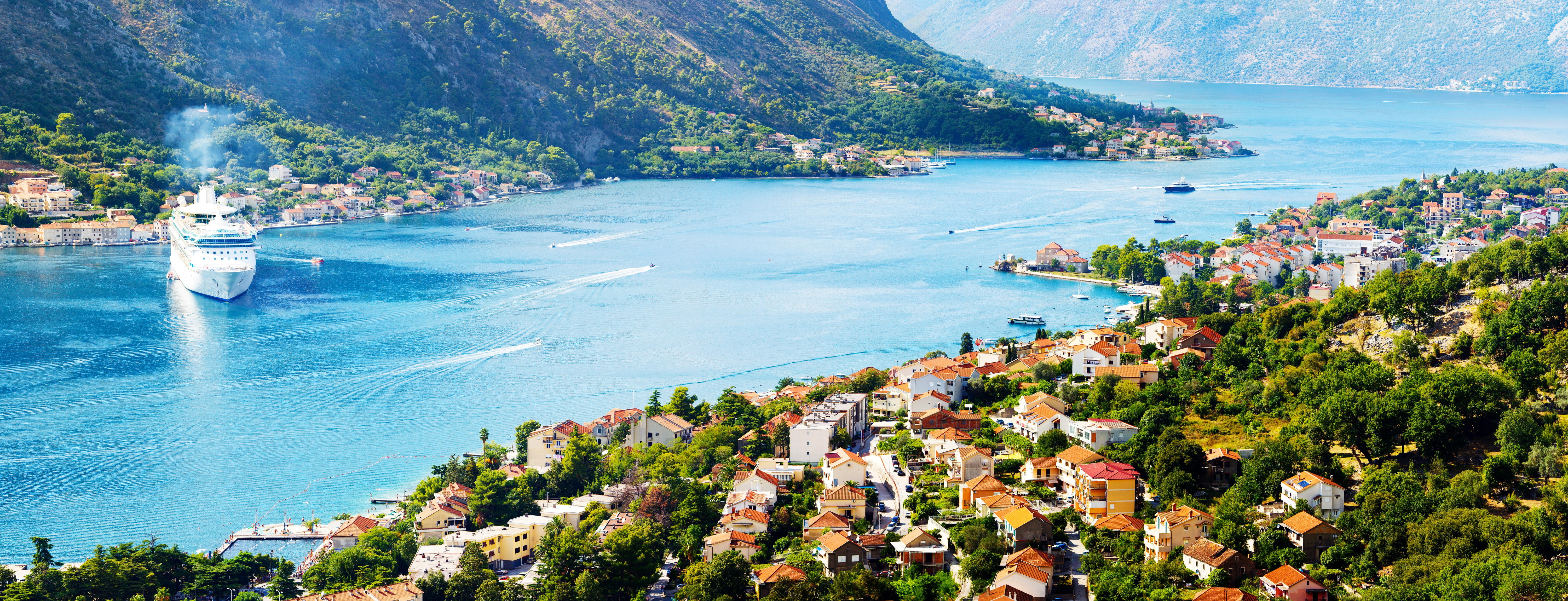 Home, The Boka Kotorska, Montenegro, 5K, Ships, Kotor, The city, Bay, HD Wallpaper