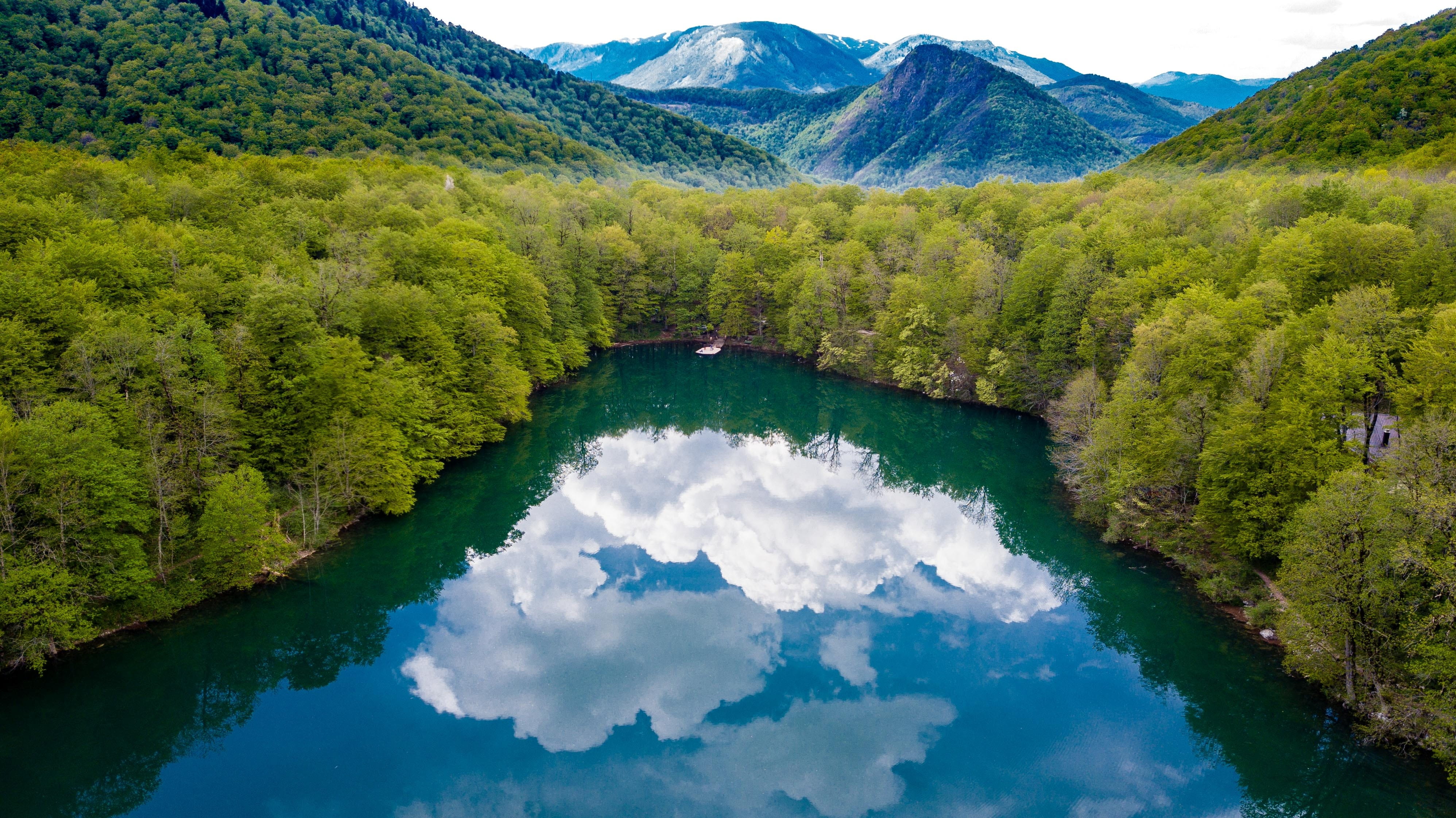 nature, scenics - nature, land, outdoors, beauty in nature, sky, lake, mountain range, montenegro, idyllic, water, tree, reflection, tranquility, no people, HD Wallpaper