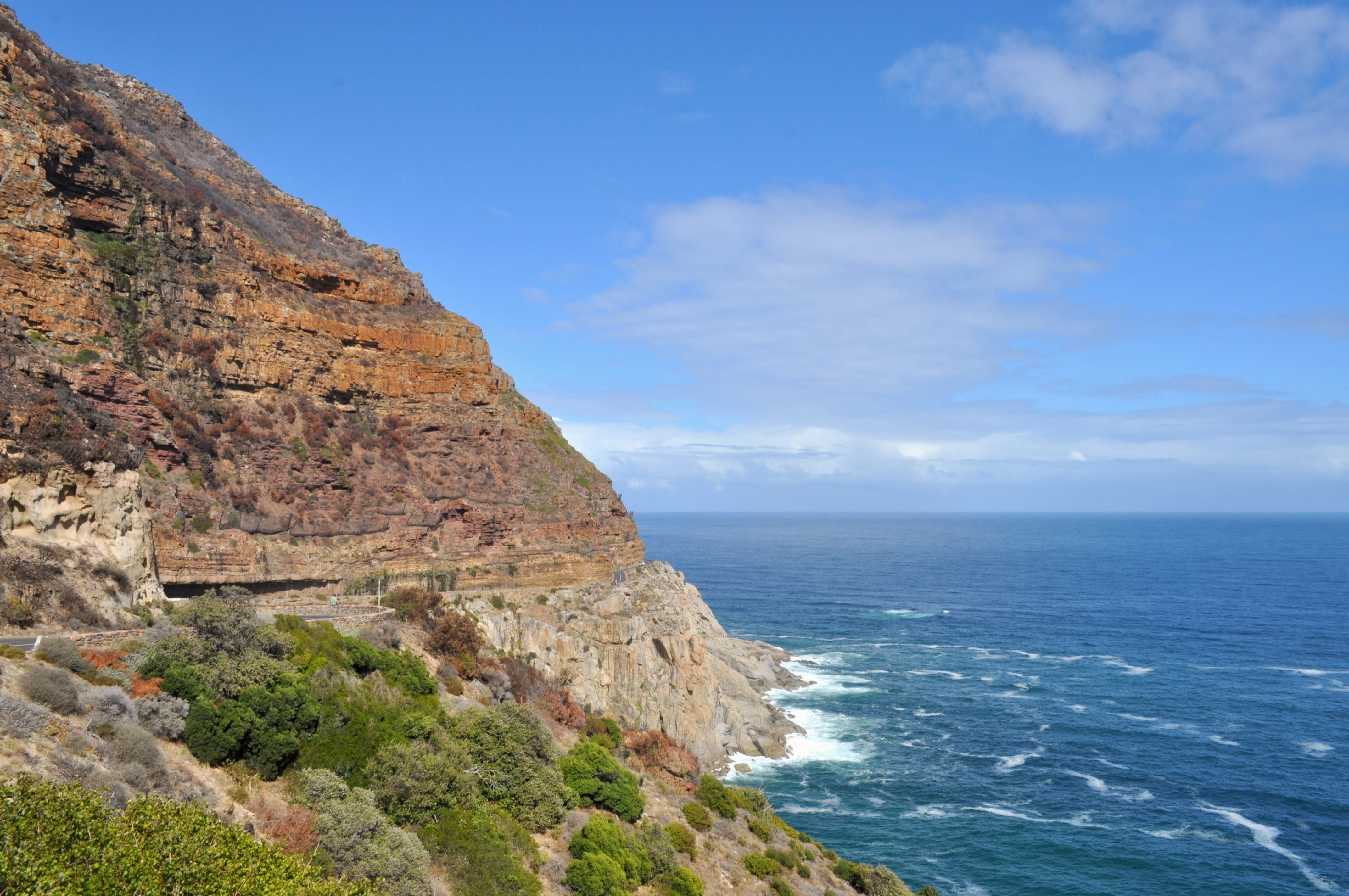 4K, mountain, day, non-urban scene, sky, scenics - nature, rock - Object, beauty in nature, eroded, formation, s, rock, cliff, outdoors, coastline, drive, HD Wallpaper