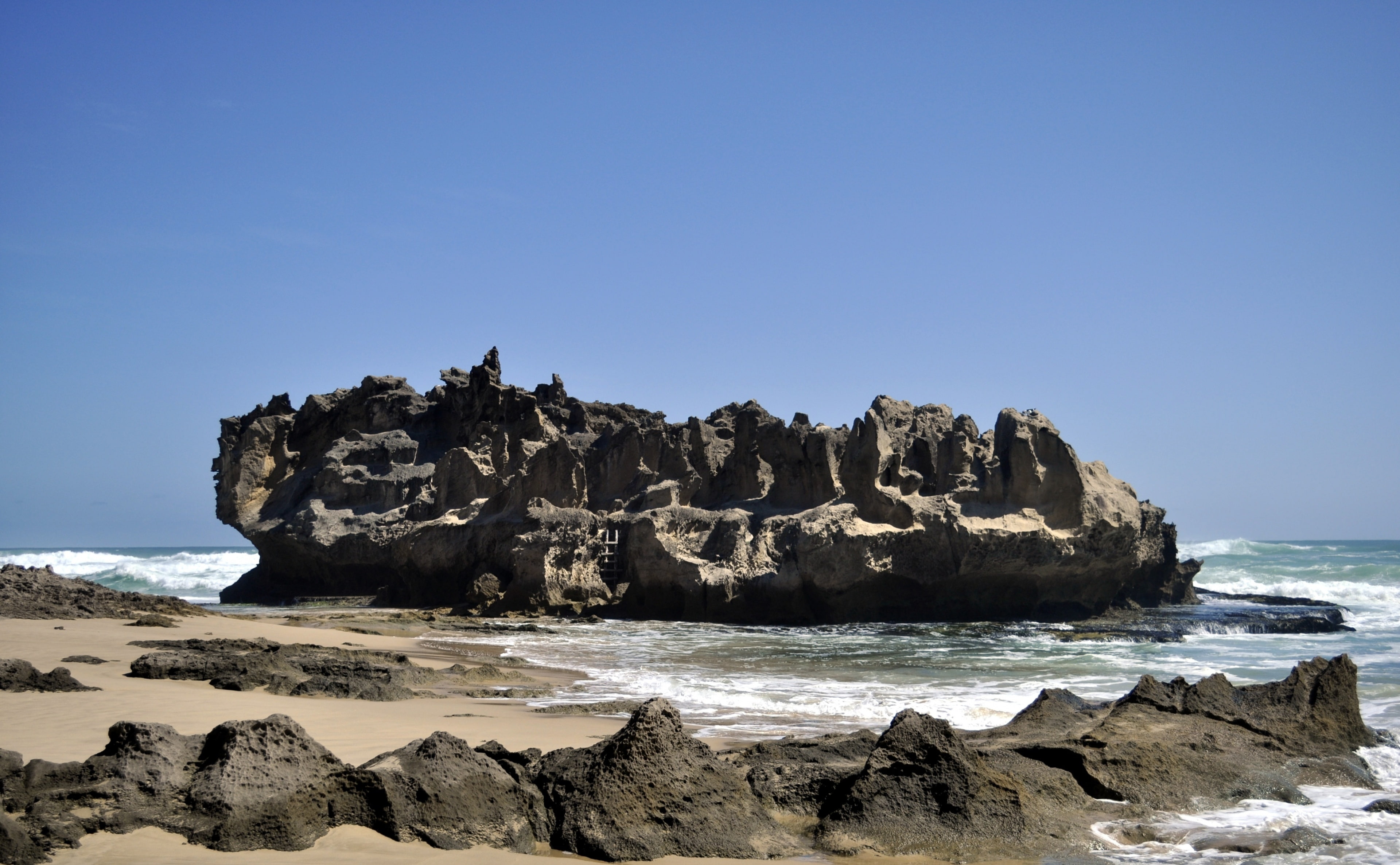 brenton, clear sky, gardenroute, knysna, solid, westerncape, land, Garden, stack rock, 4K, nature, sky, scenics - nature, rock - object, rock formation, HD Wallpaper