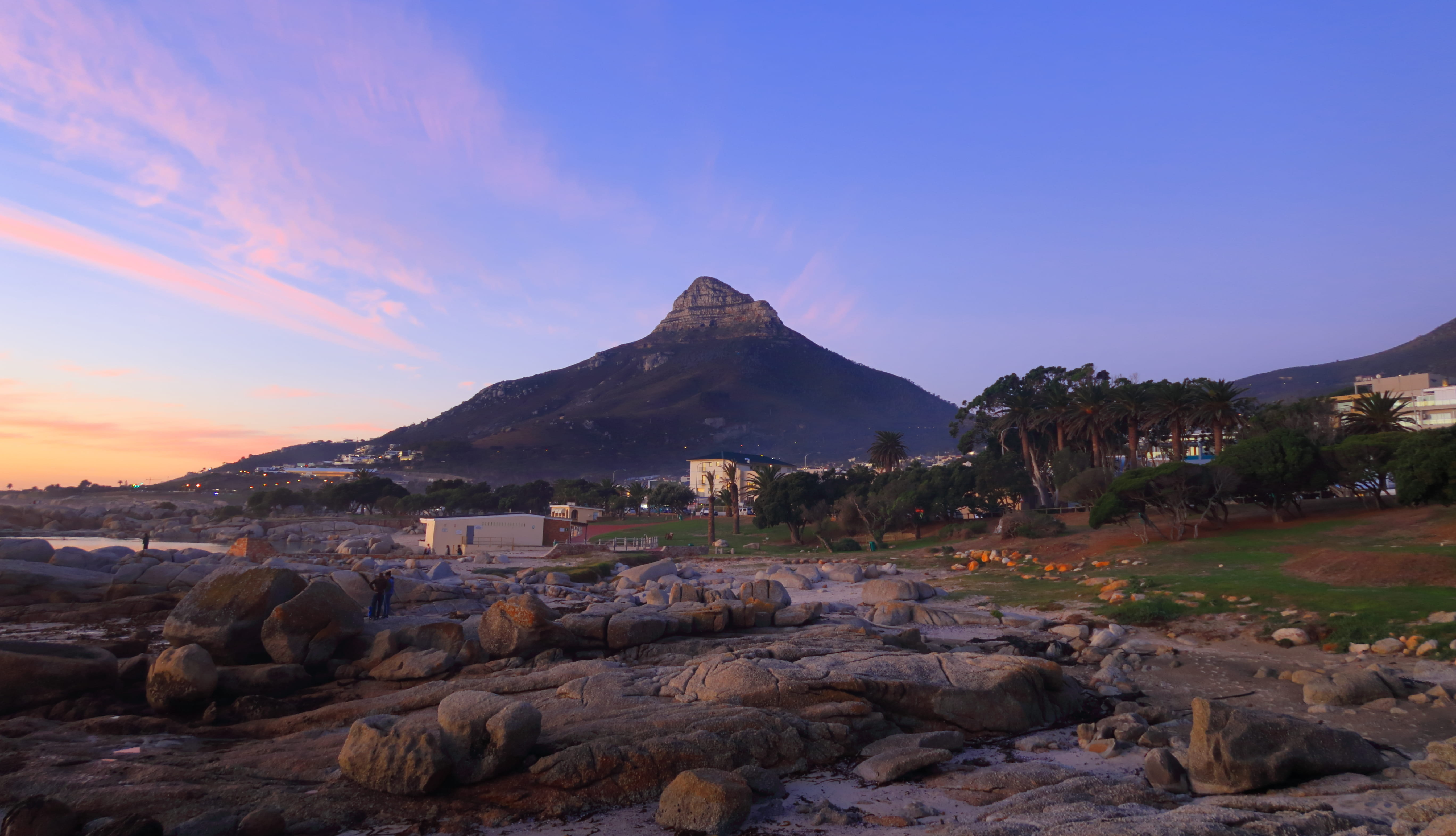 rock - object, solid, sky, landscape, cape town, outdoors, idyllic, 5K, rock, tranquility, no people, south africa, mountain, land, mountain peak, camps bay beach, HD Wallpaper