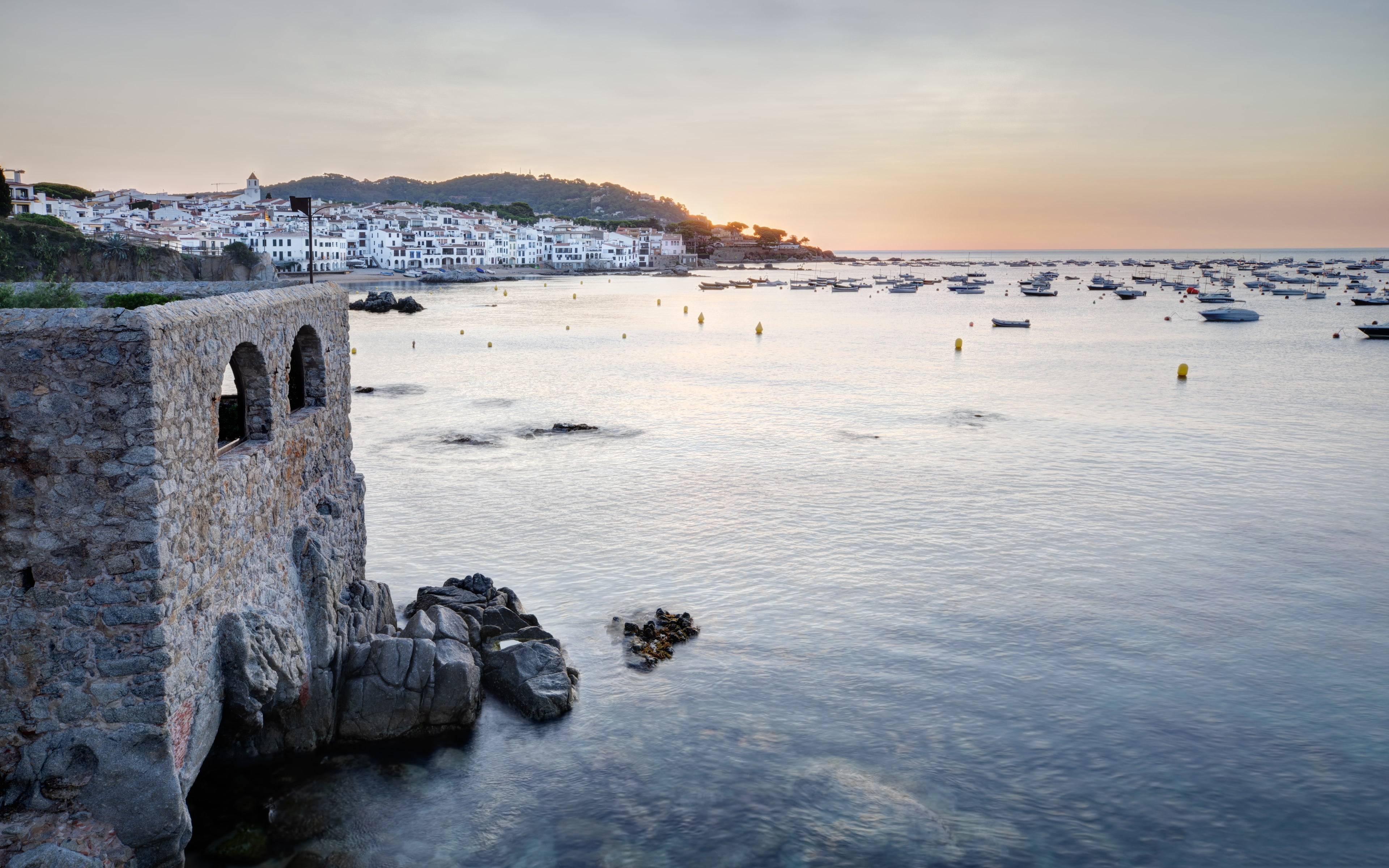 Catalonia, 4K, Spain, Calella de Palafrugell, HD Wallpaper