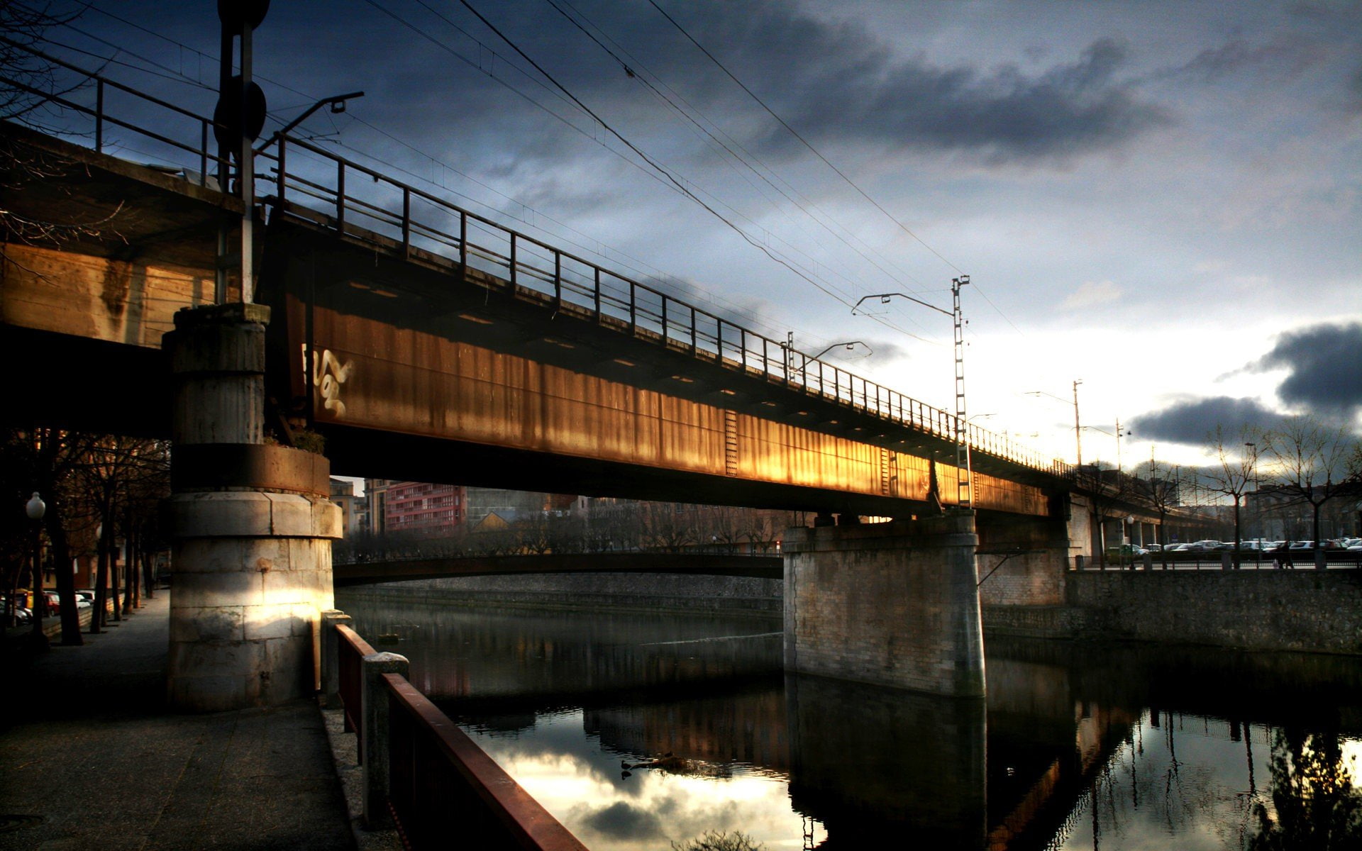 1080P, girona, railway, HD Wallpaper
